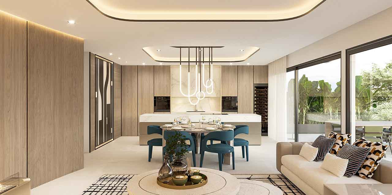 Spectacular apartments and penthouses on the beachfront.