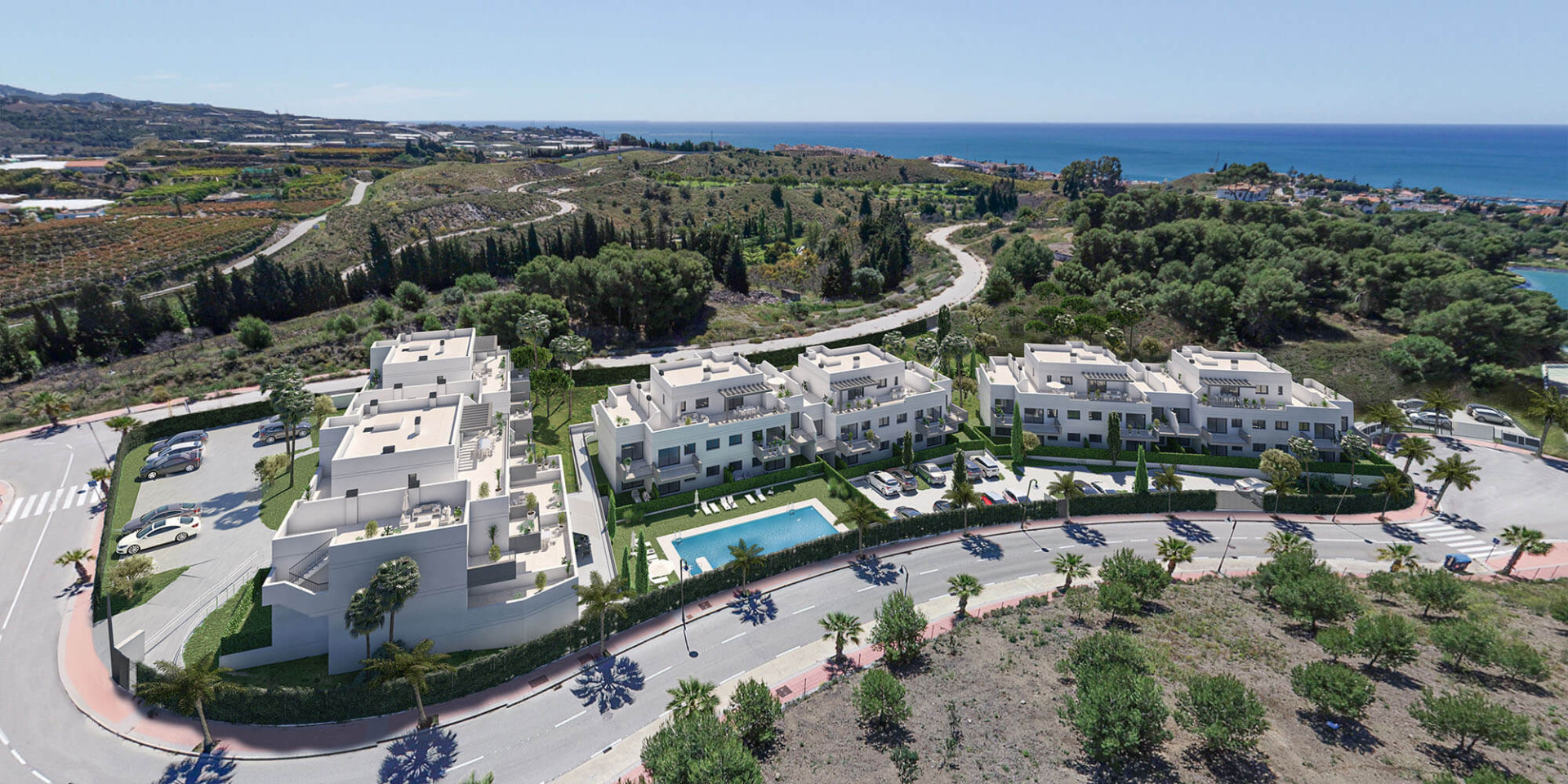 Apartamentos de obra nueva junto al campo de golf y cerca del mar en Vélez-Málaga