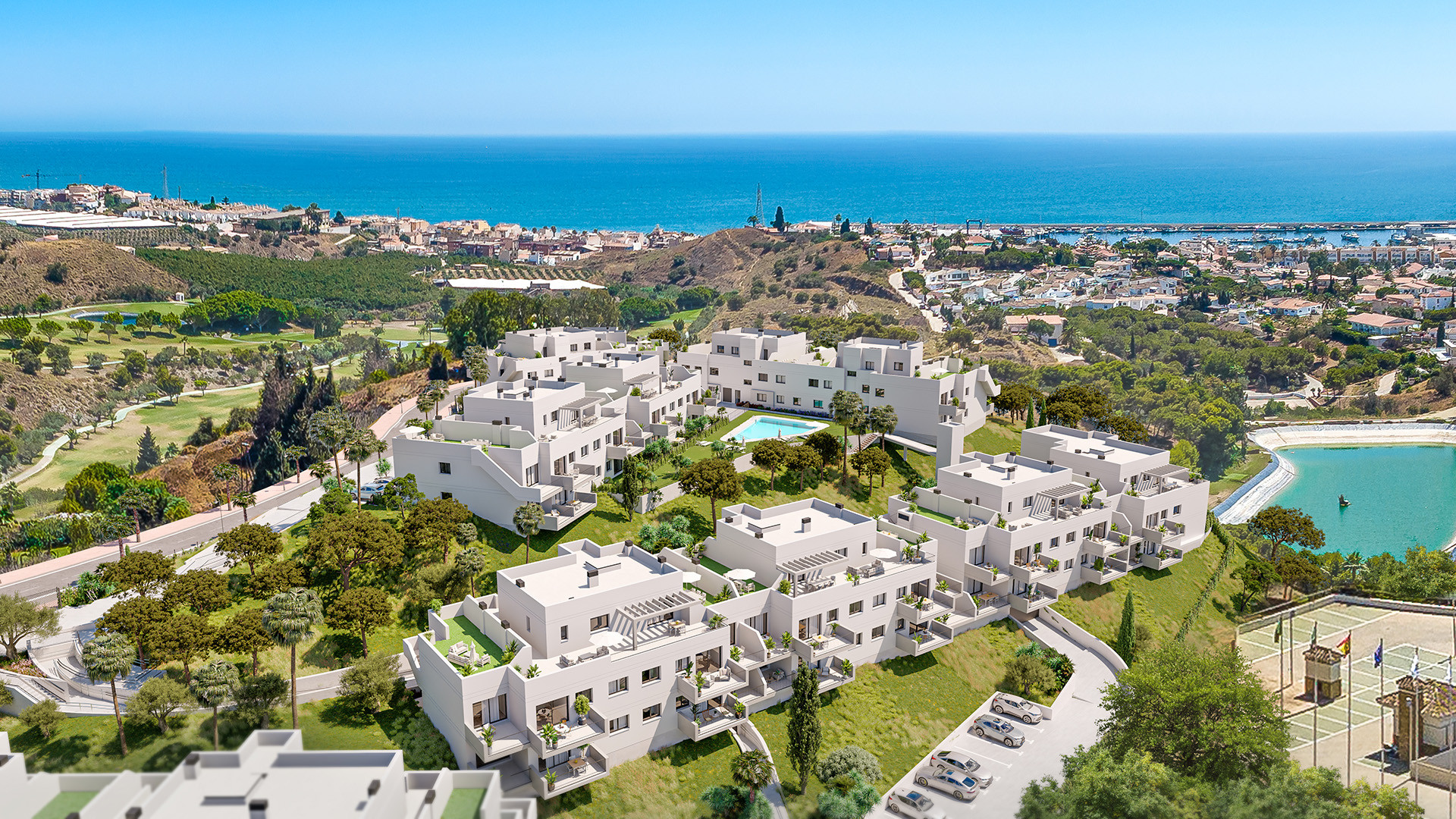 Apartamentos de obra nueva junto al campo de golf y cerca del mar en Vélez-Málaga
