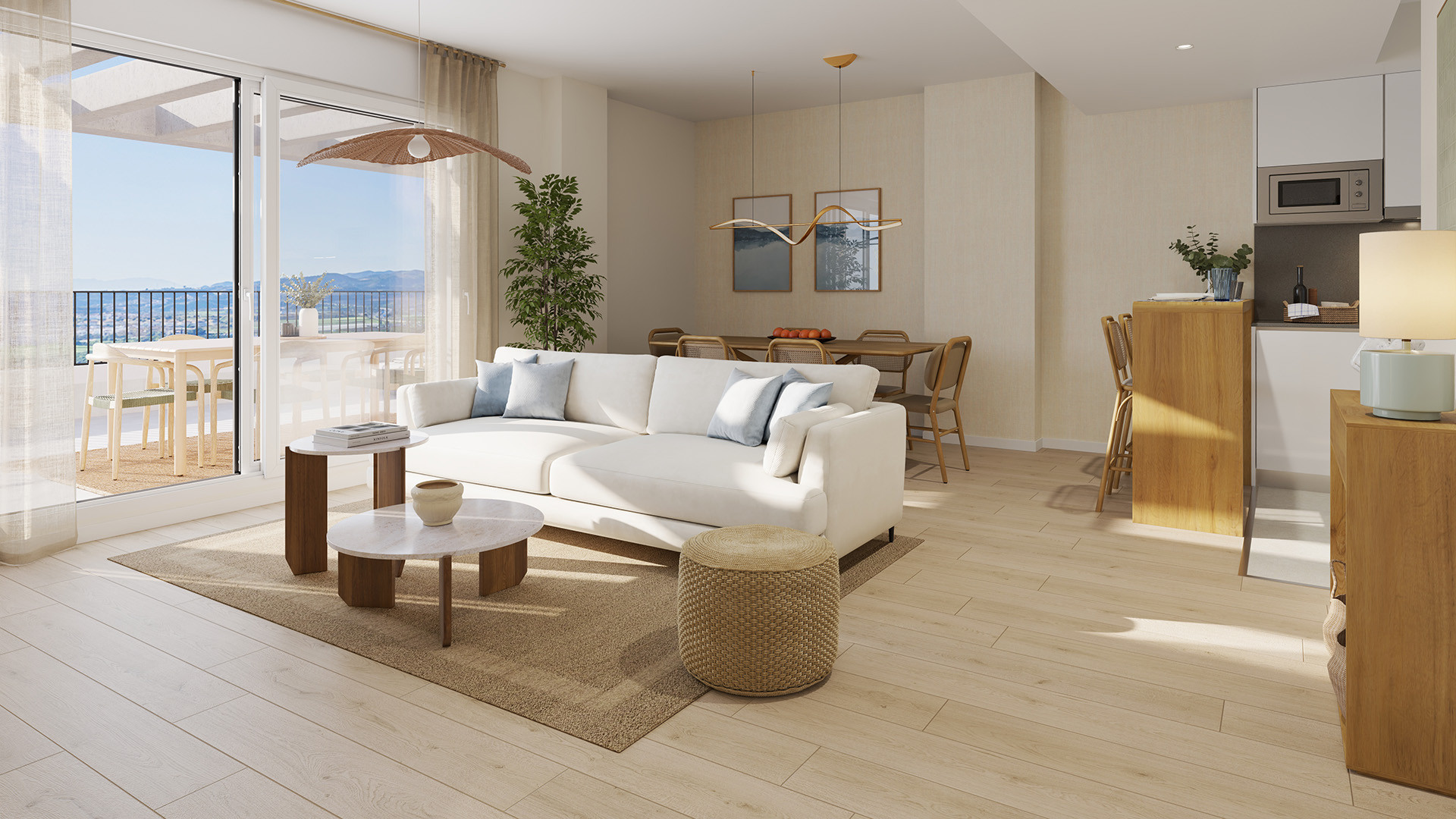 Apartamentos de obra nueva junto al campo de golf y cerca del mar en Vélez-Málaga
