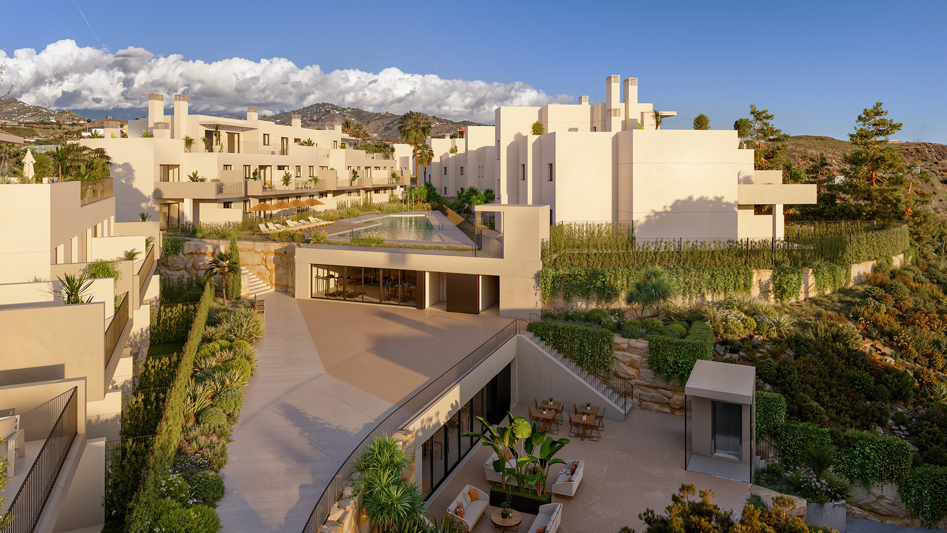Apartamentos de obra nueva junto al campo de golf y cerca del mar en Vélez-Málaga