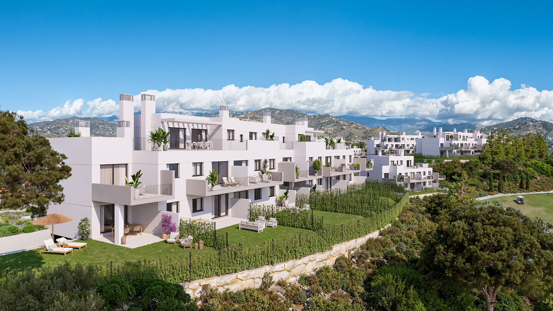 Apartamentos de obra nueva junto al campo de golf y cerca del mar en Vélez-Málaga