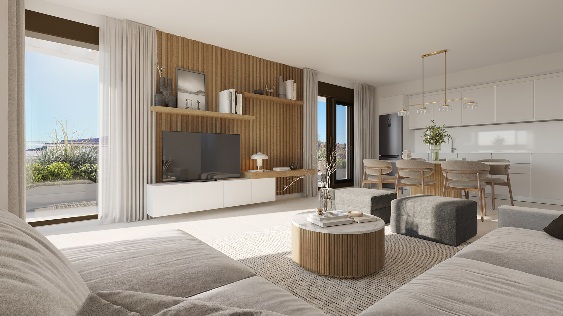 Exclusivas viviendas con amplias terrazas y vistas al mar en Rincón de la Victoria