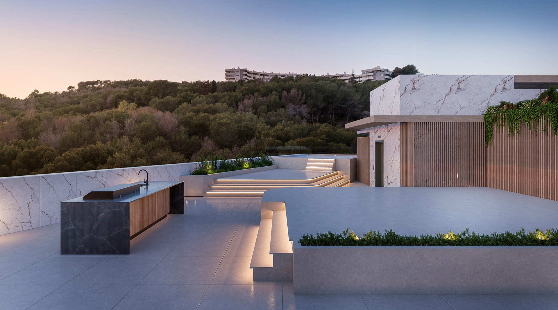 12 exclusive luxury apartments overlooking the Mediterranean