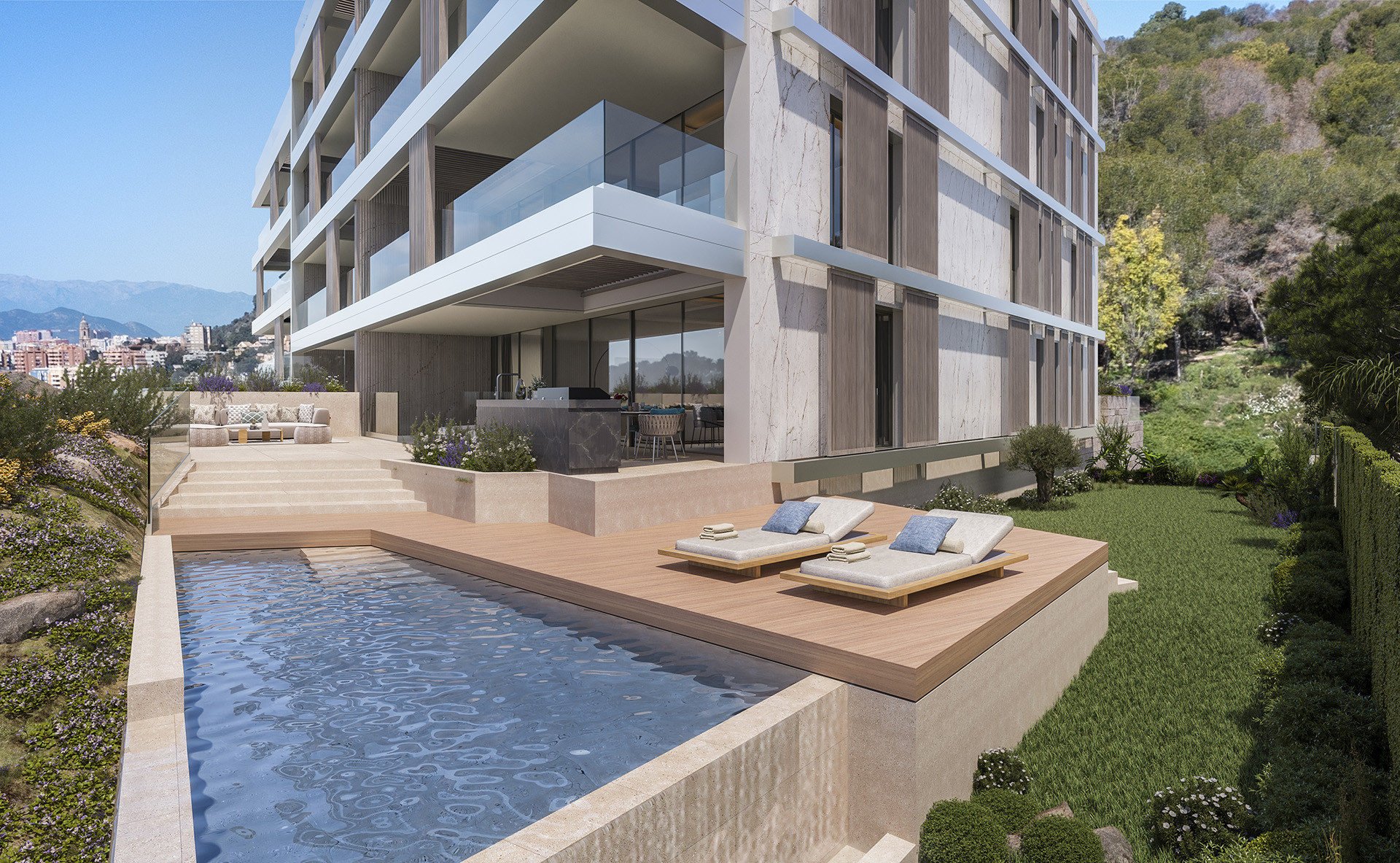12 exclusive luxury apartments overlooking the Mediterranean