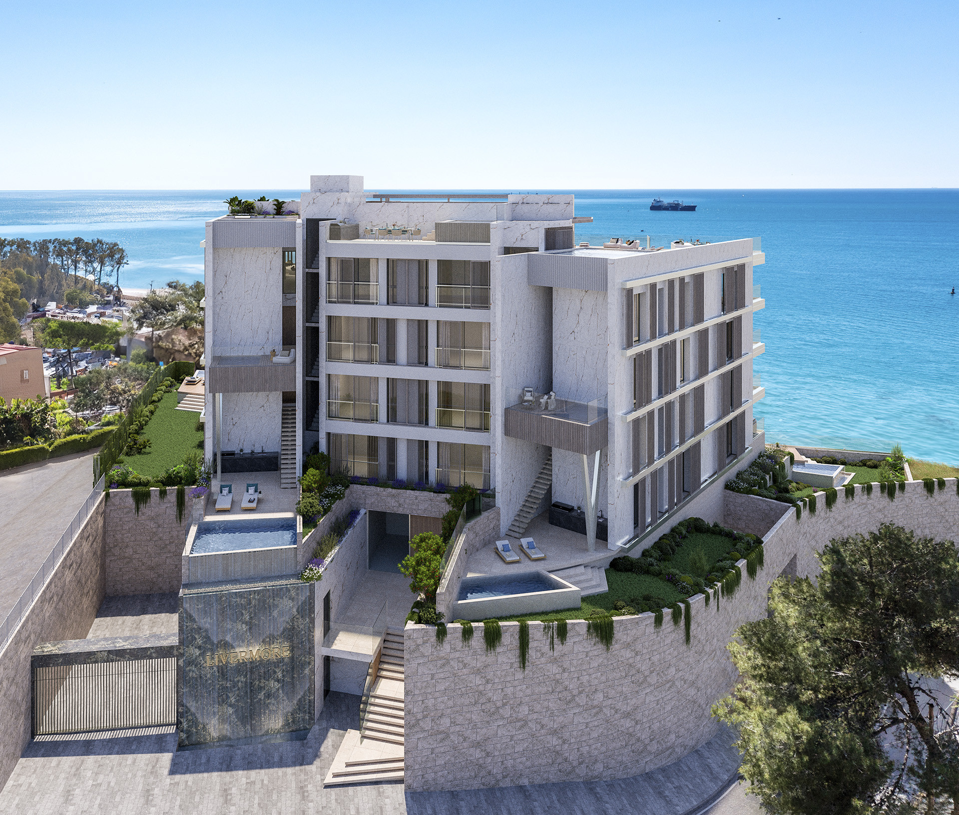 12 exclusive luxury apartments overlooking the Mediterranean