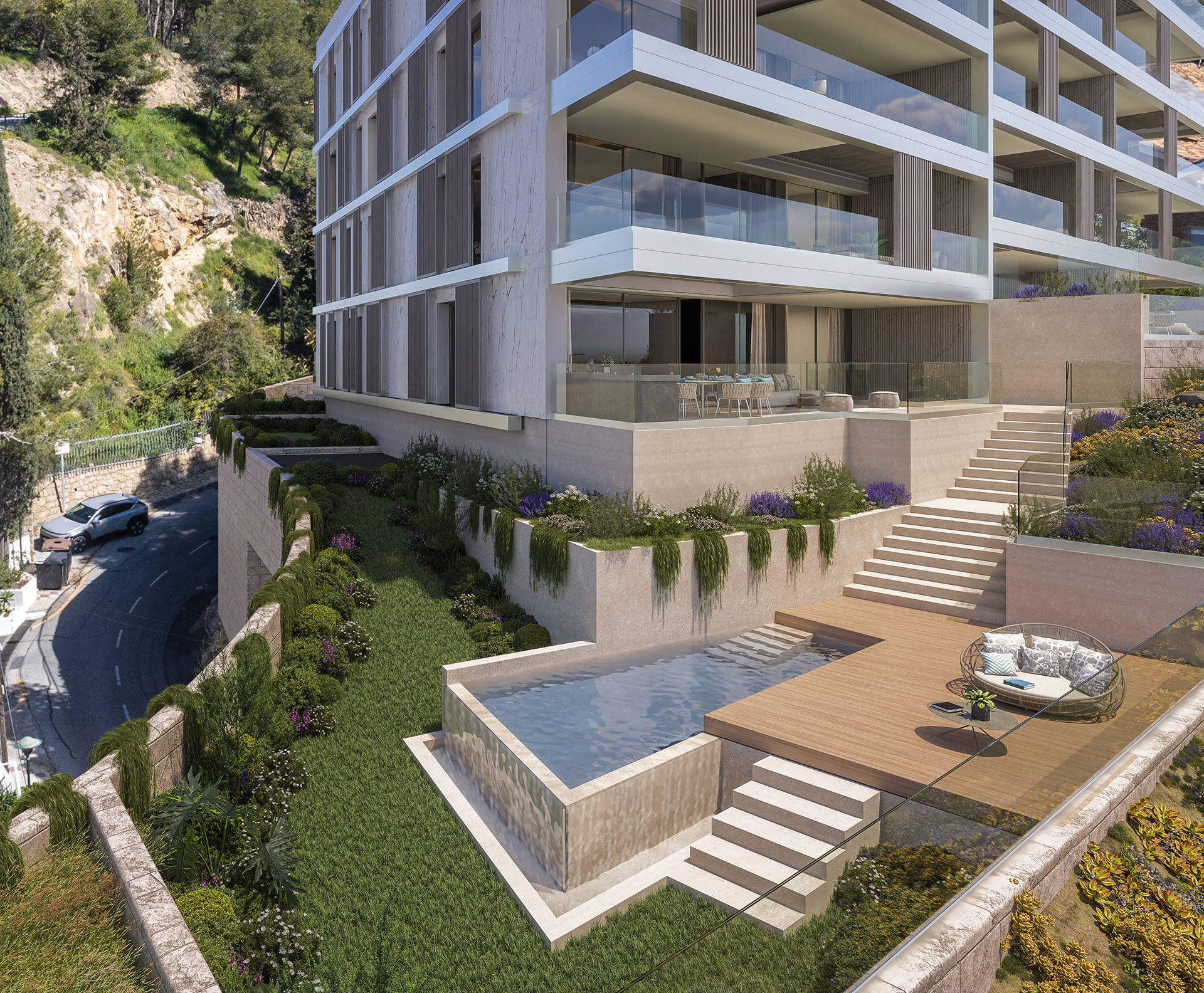 12 exclusive luxury apartments overlooking the Mediterranean