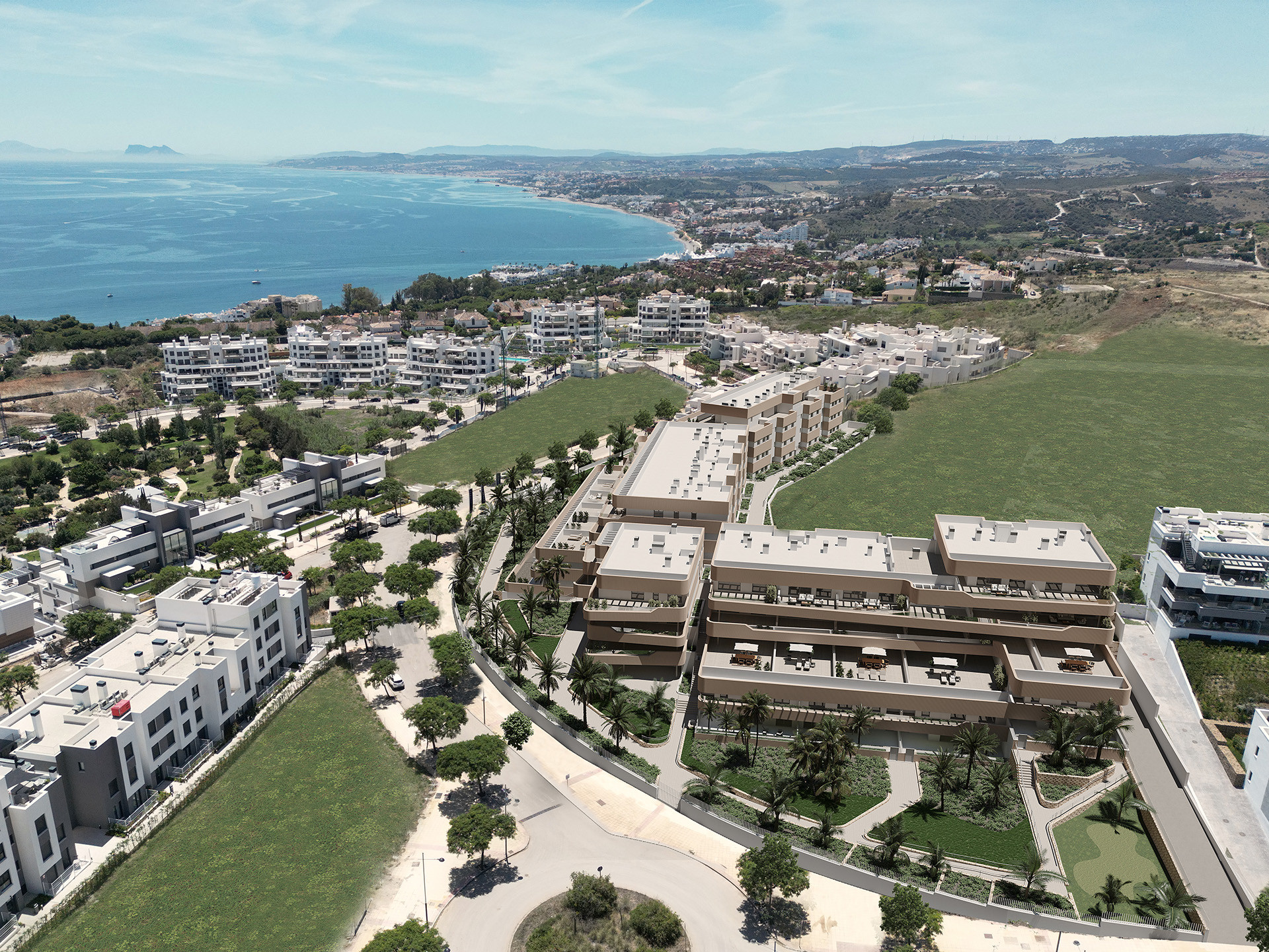 Designer apartments with spacious terraces in Estepona