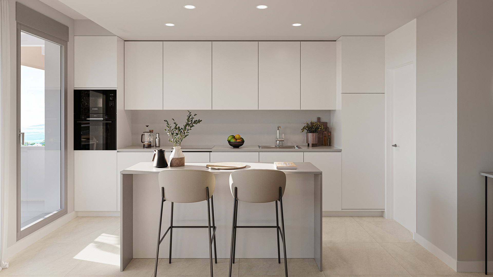 Designer apartments with spacious terraces in Estepona