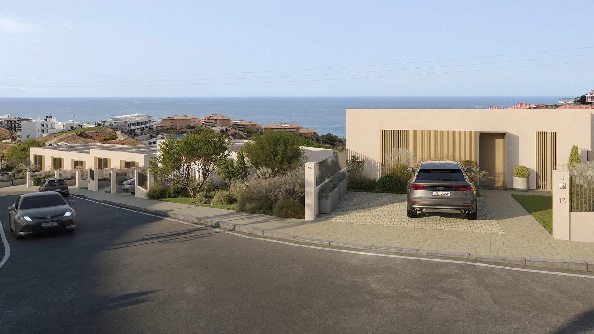 Sustainable detached houses with sea views in Fuengirola