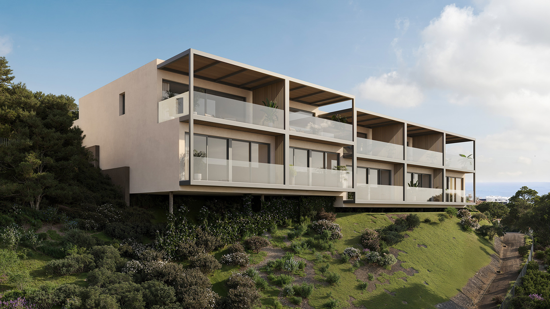 Sustainable detached houses with sea views in Fuengirola