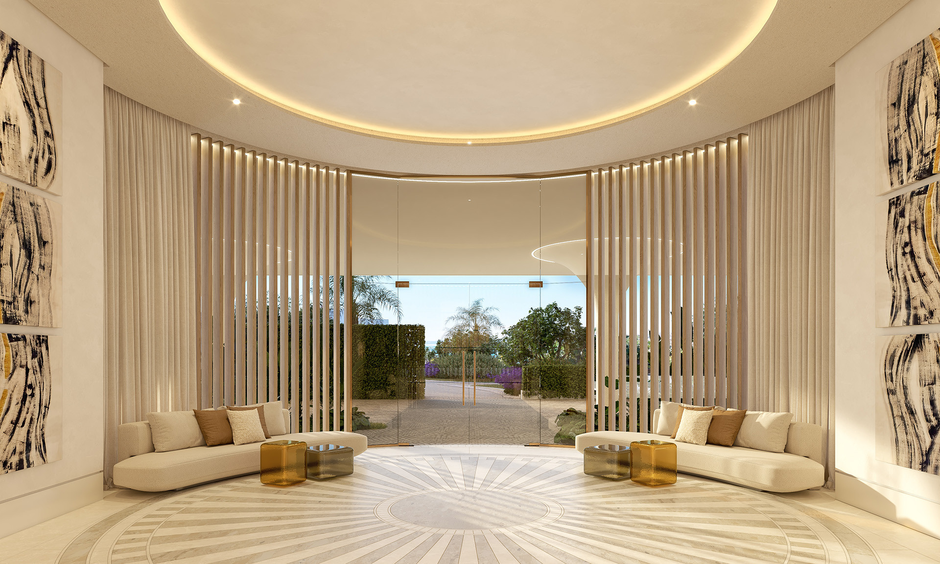 Luxury residential complex with ocean views in Estepona