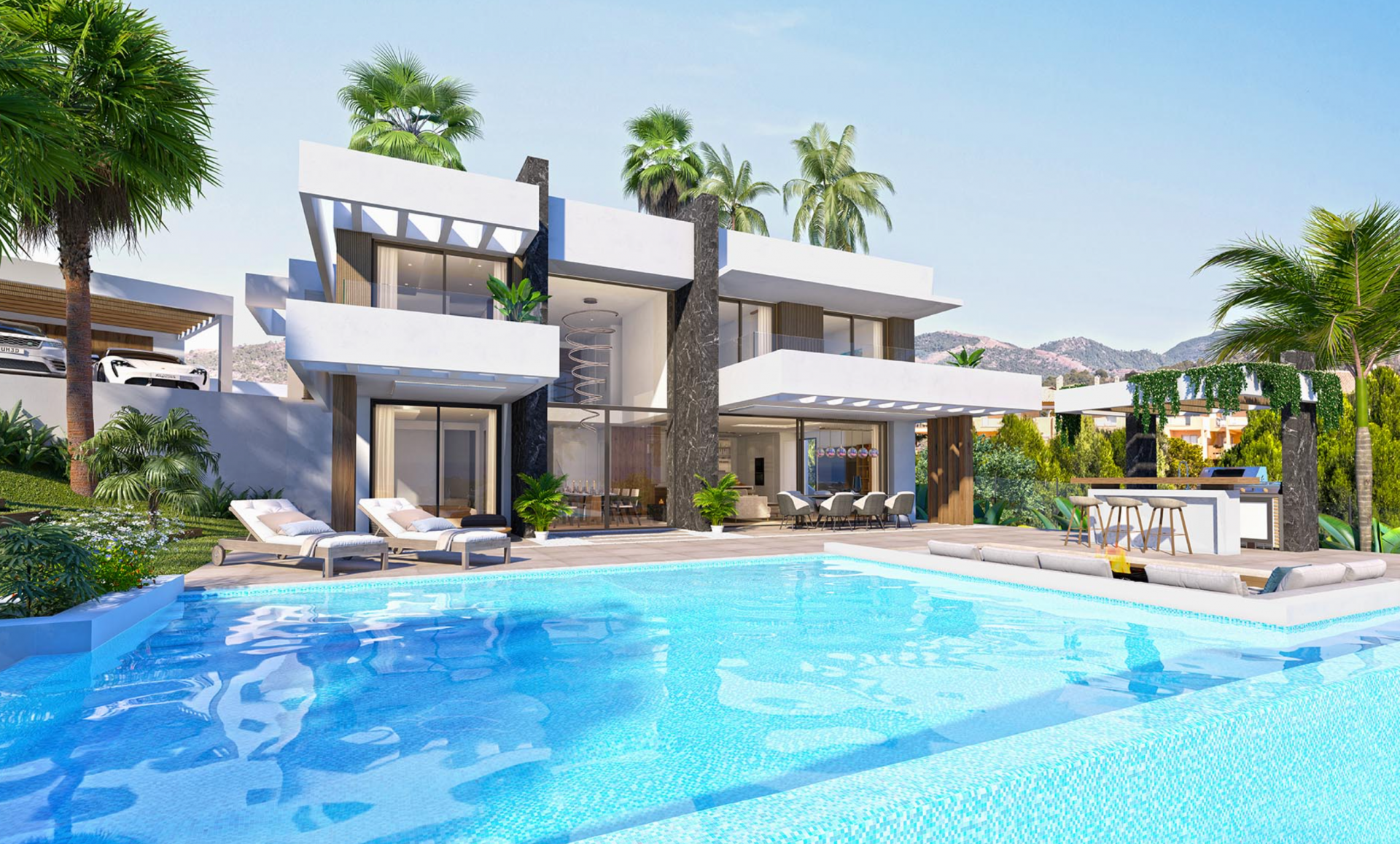 Luxury development of 8 private villas set in a prime location on the first line of La Resina Golf Course