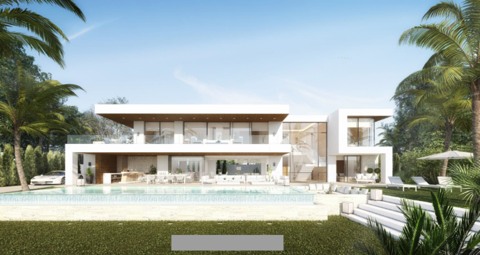 Parcela con gran proyecto de villa con licencia  para empezar a construir de inmediato en Guadalmina Baja