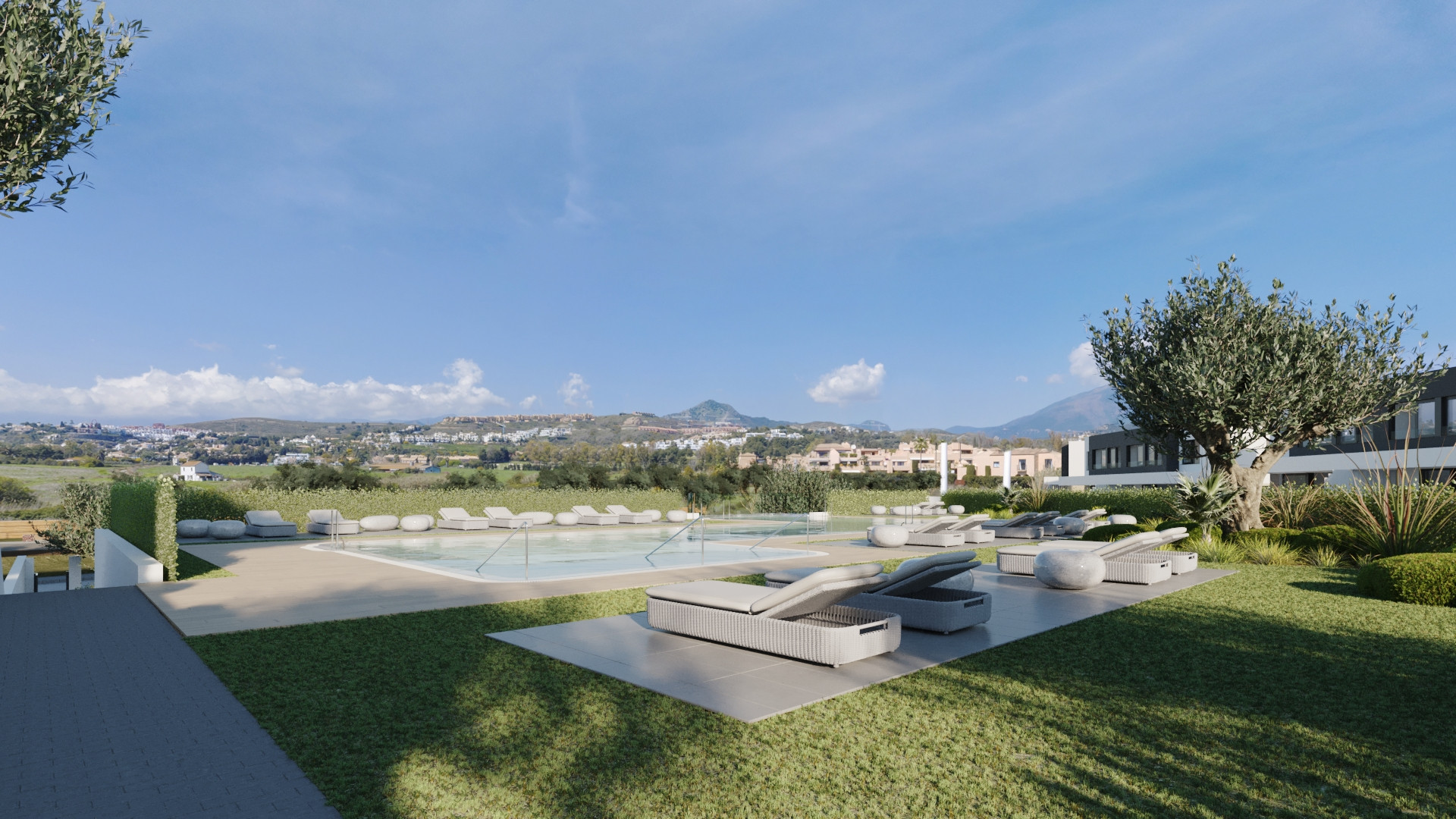 New complex of  50 semi-detached villas next to Atalaya Golf