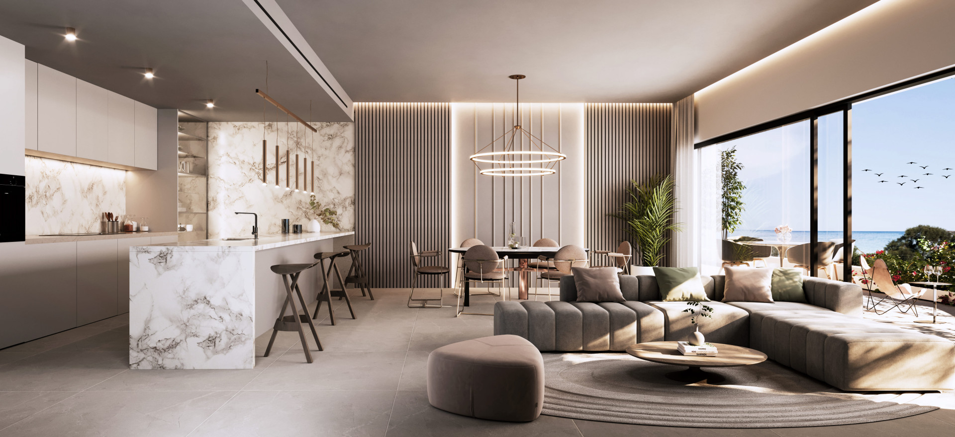 New and exclusive apartment complex offering 2 to 4 bedroom apartments and penthouses walking distance to San Pedro Alcantara