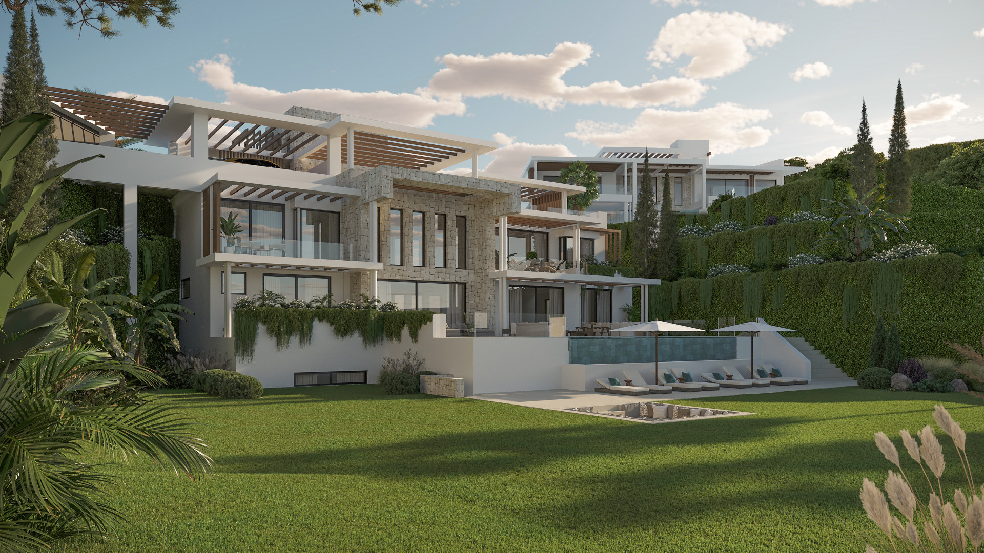 Exclusive new development that comprises a collection of twelve exclusive villas boasting contemporary aesthetics and spectacular views