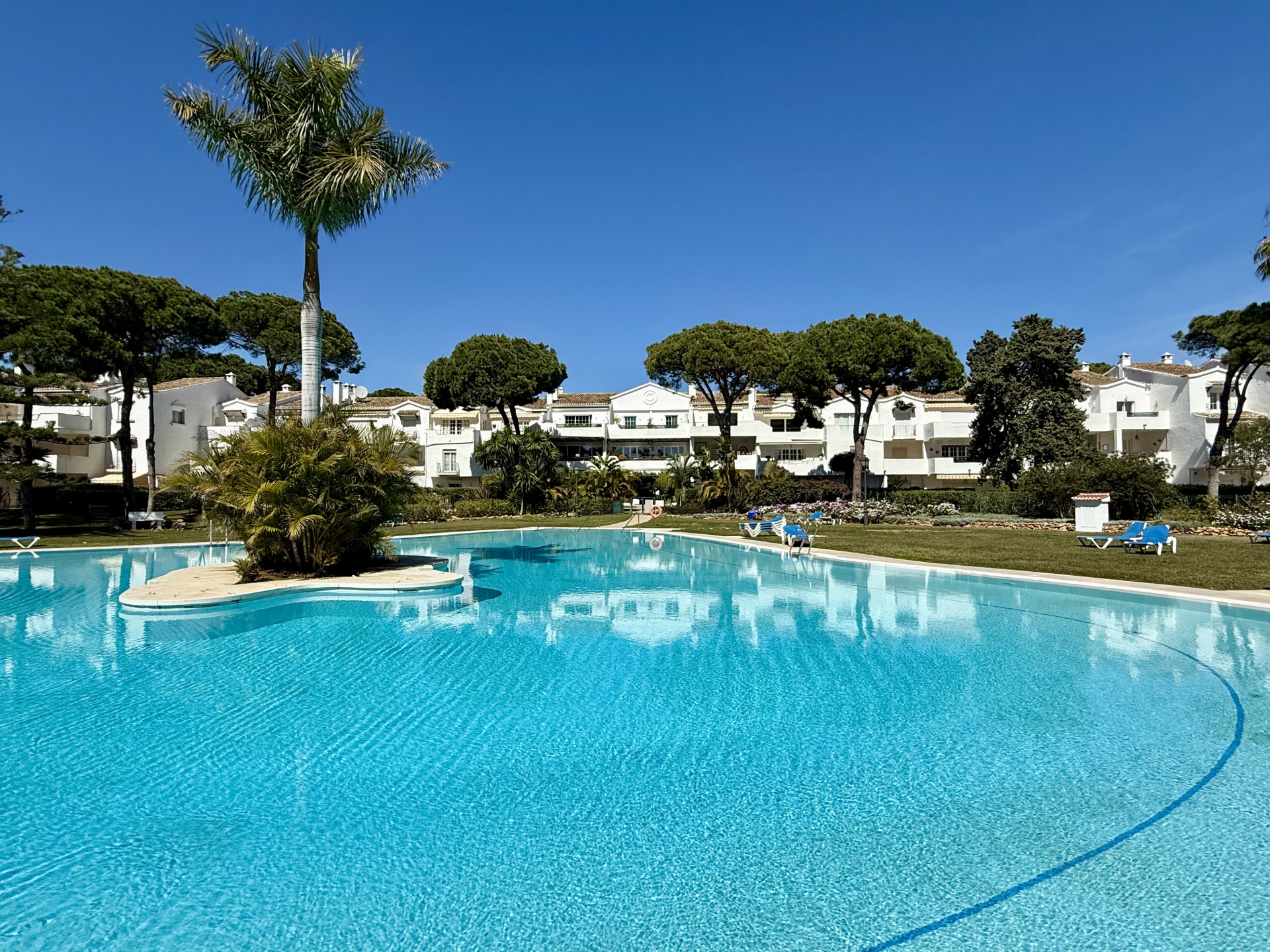 AVAILABLE ONLY IN JUNE AND JULY. Beautiful residential complex with stunning gardens and five communal swimming pools.