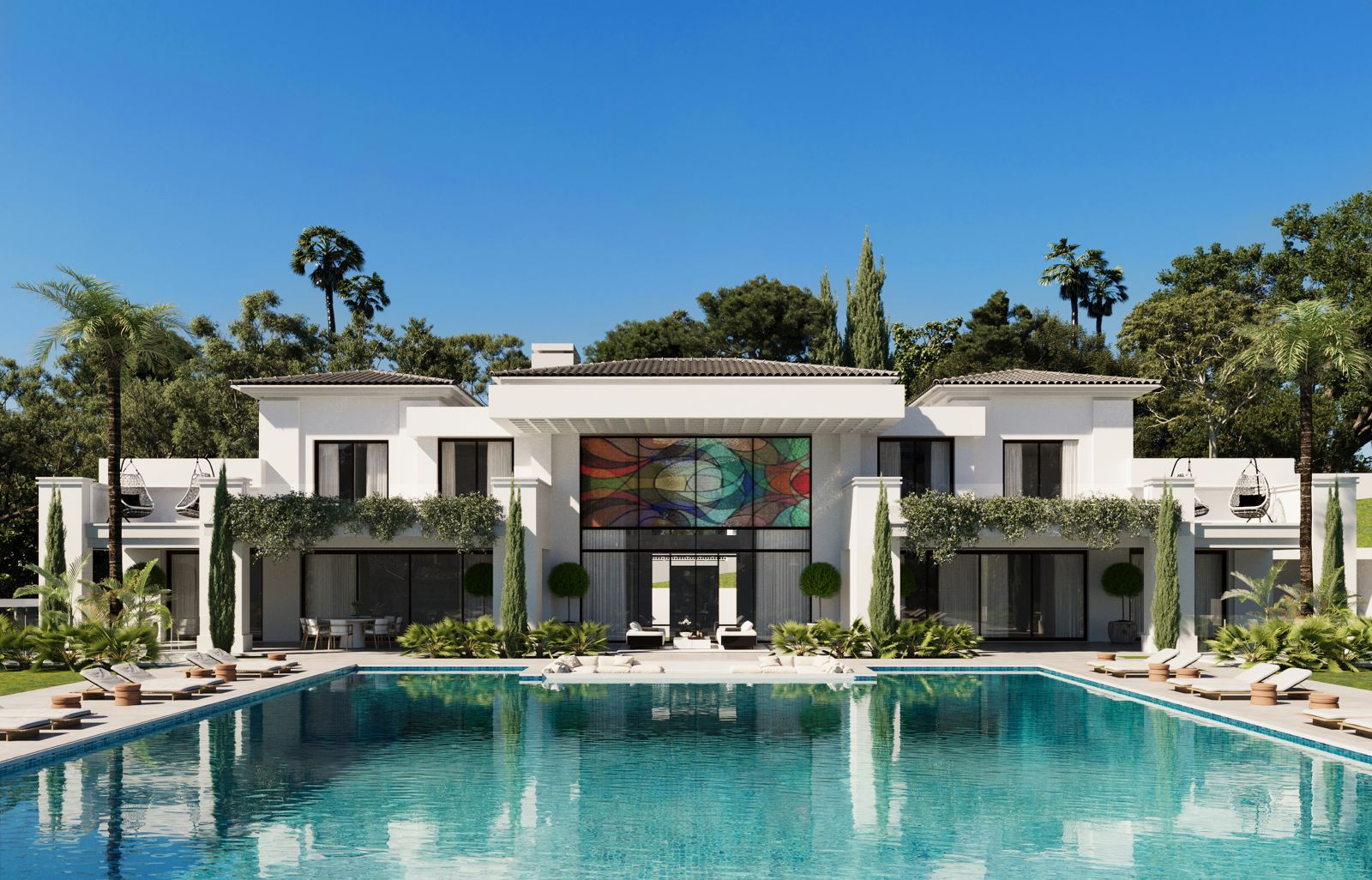Proyecto Exclusivo de Villa de Lujo en Primera Línea de Golf en Los Flamingos, Benahavís