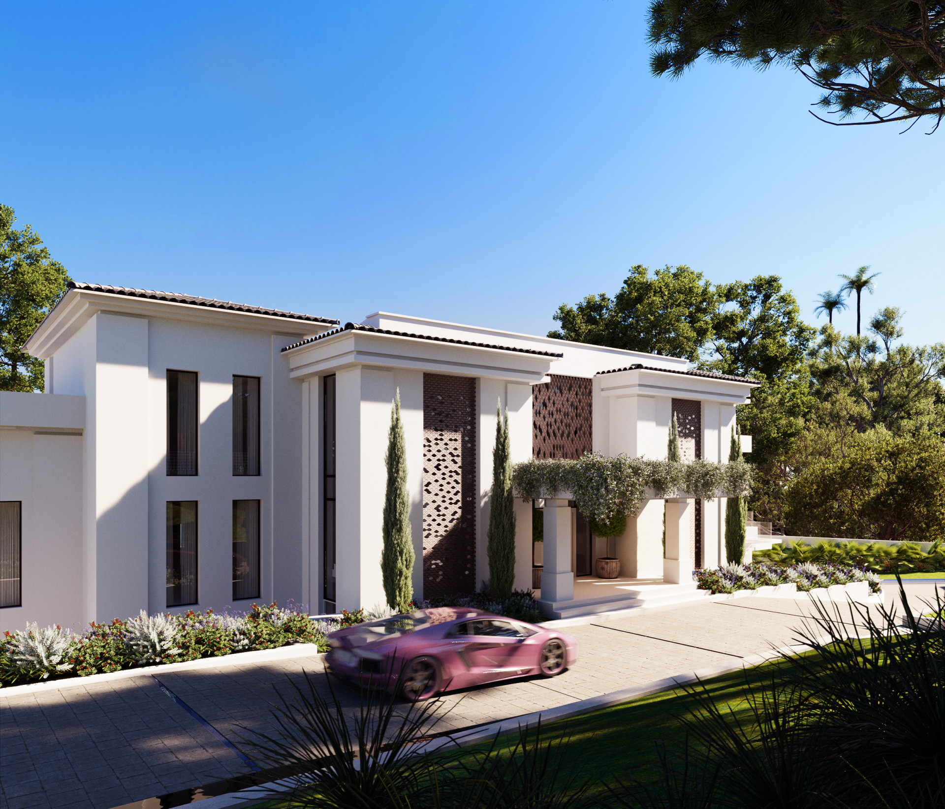 Proyecto Exclusivo de Villa de Lujo en Primera Línea de Golf en Los Flamingos, Benahavís