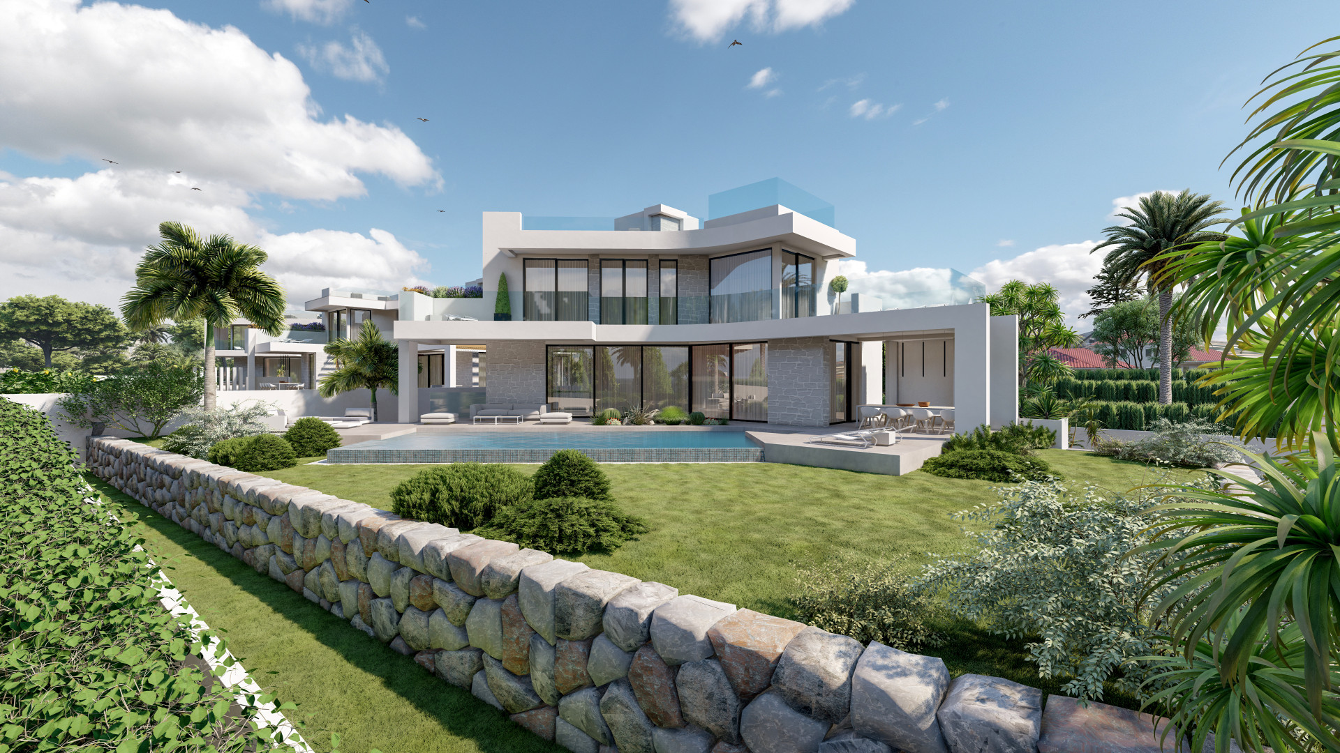 Qlistings - Brand new 6 bedroom beachside villa with designer touches for sale in Marbesa, Marbella East Property Image