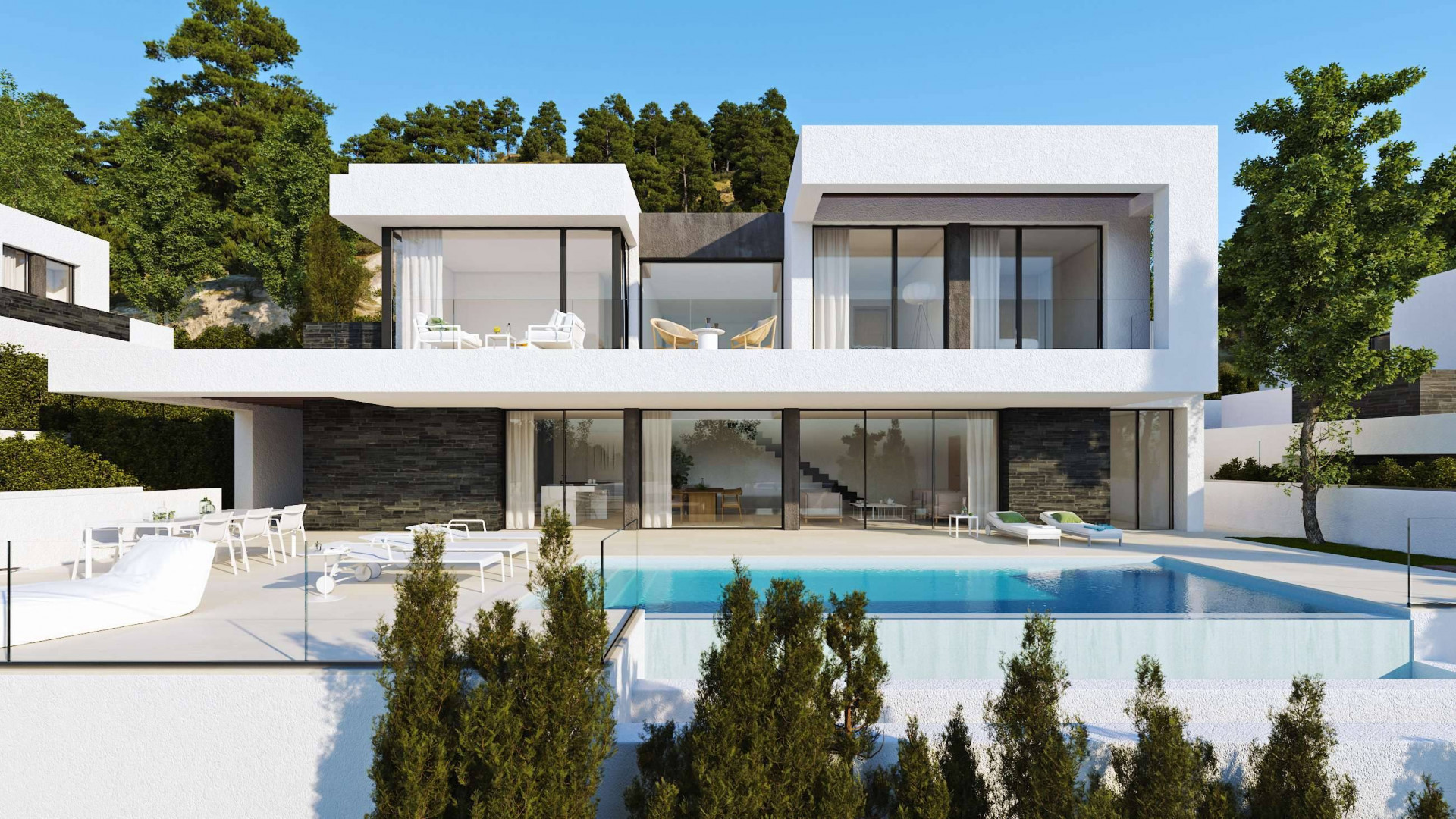 Qlistings - New sophisticated villa with sea views for sale in Banus Heights in La Reserva de Alcuzcuz, Benahavis Property Image