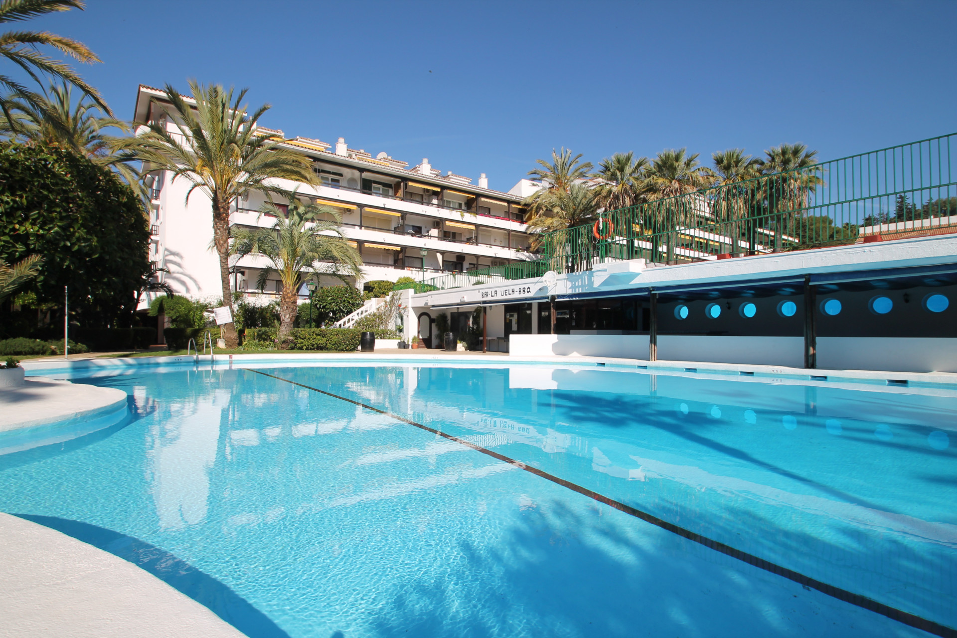 One bedroom garden apartment overlooking the pool on Marbella's Golden Mile
