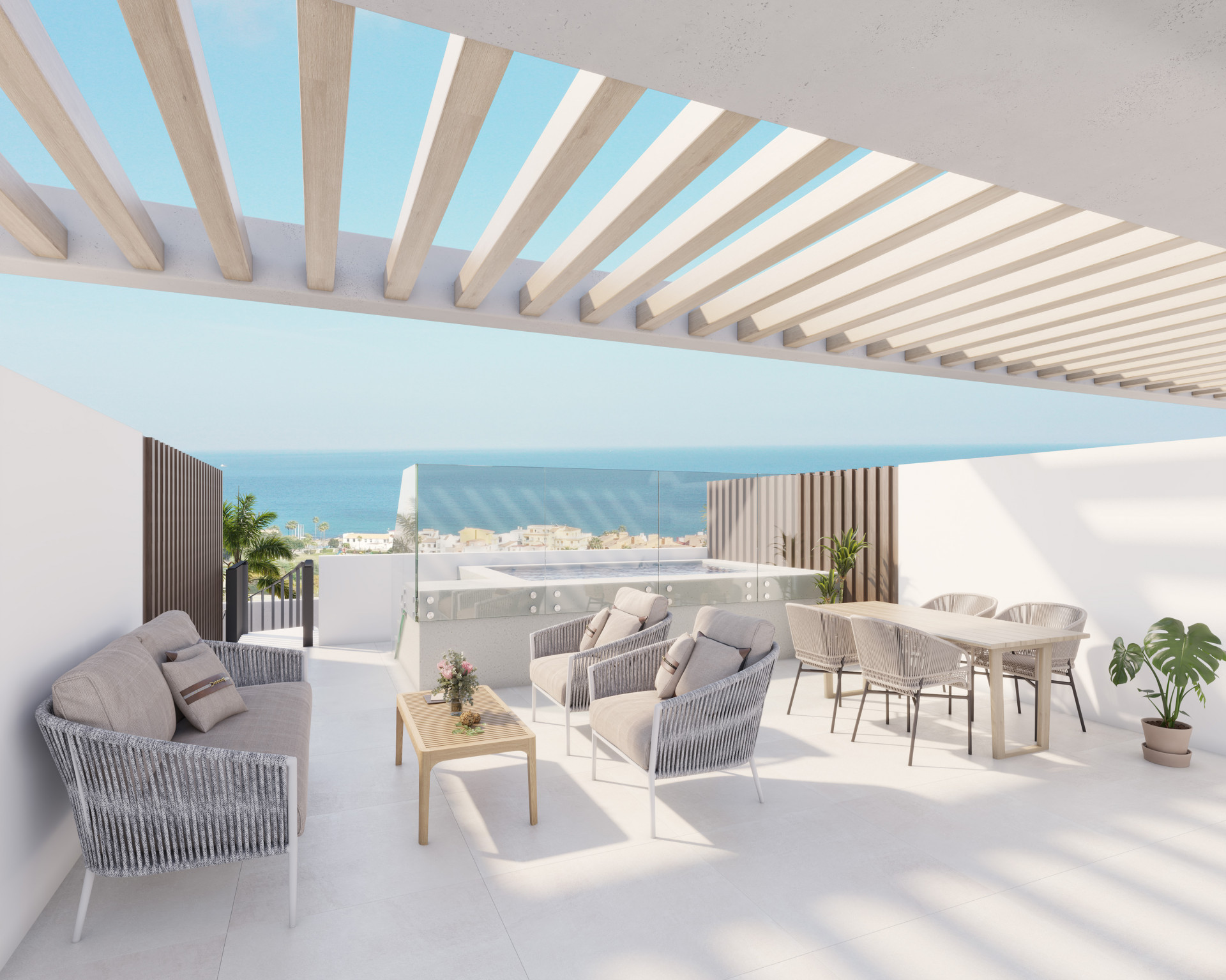 Penthouse with Solarium and Sea Views in Los Hidalgos, Manilva