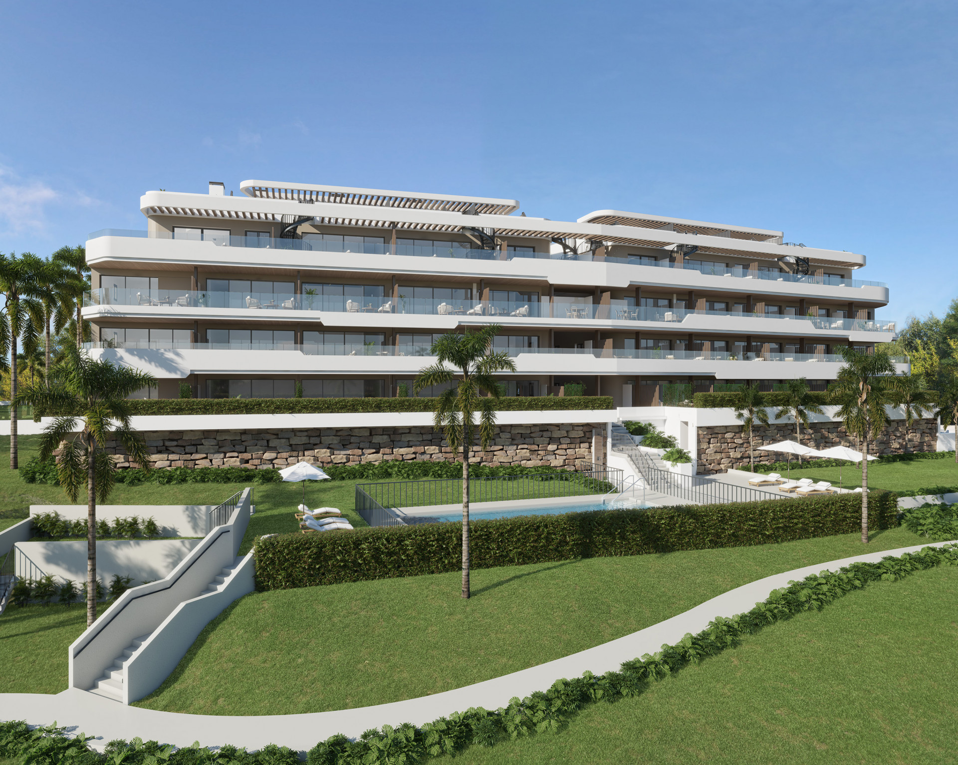 Moderno Apartamento de Obra Nueva con Vistas al Mar en Los Hidalgos, Manilva
