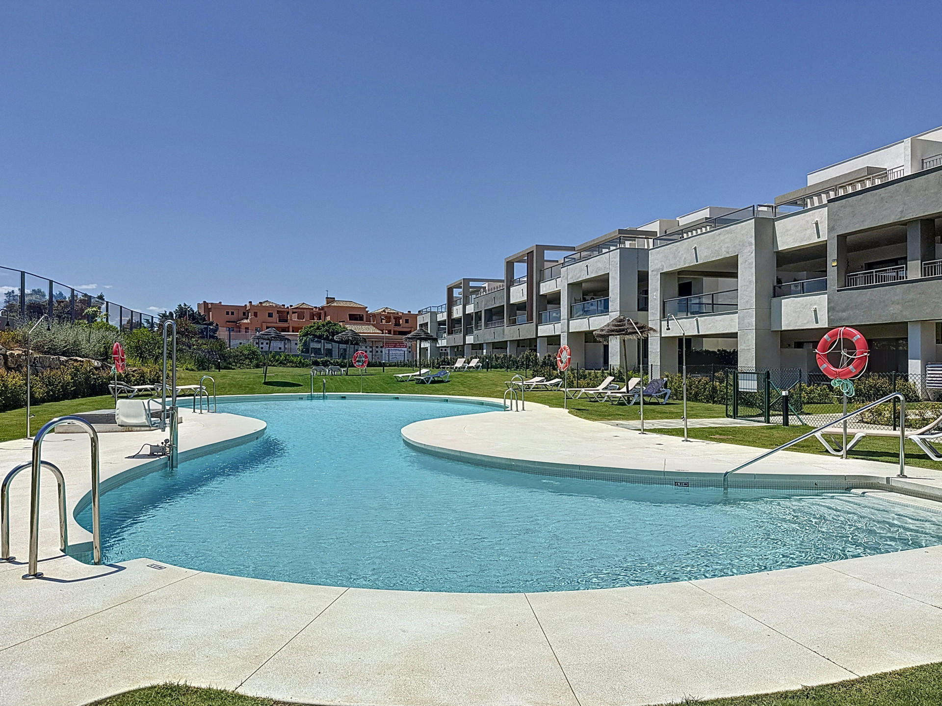 Stylish Apartment with Views, Pool, and Just 500 m from the Sea in Casares Costa