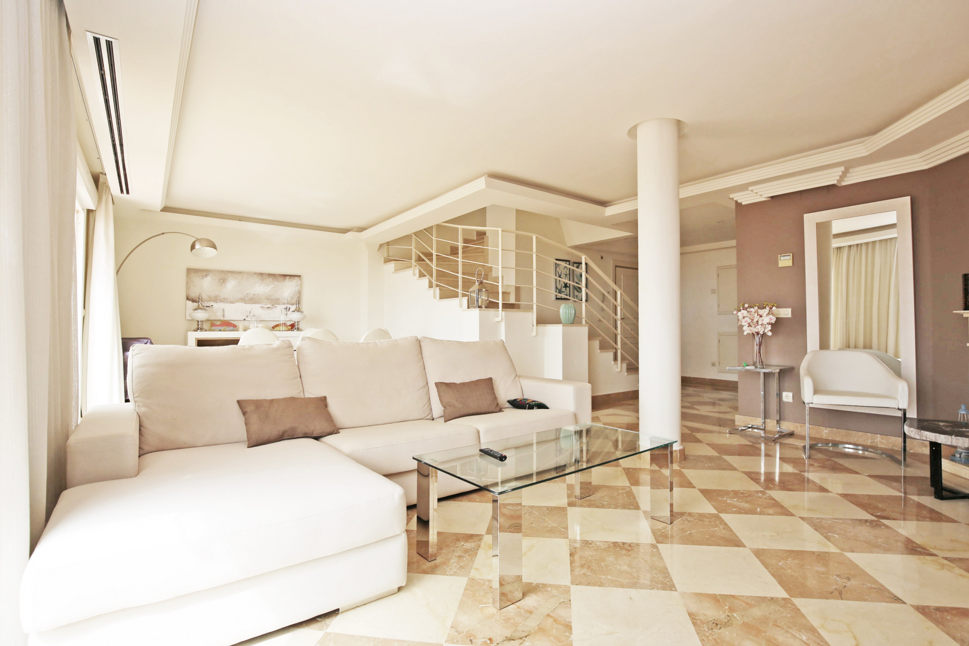 Luxury two bedroom south-facing duplex penthouse in Vista Real, Nueva Andalucía - amazing sea views!