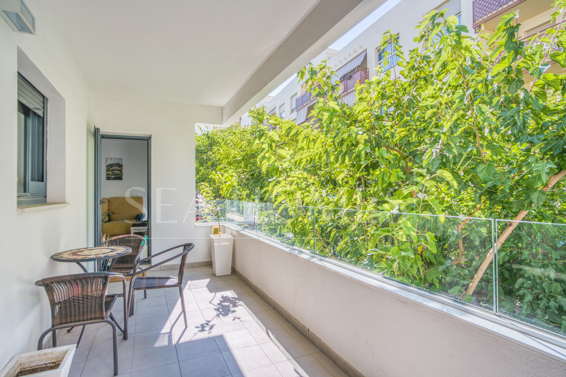 Beautiful south facing, three bed apartment located in the gated community of Estepona Gardens