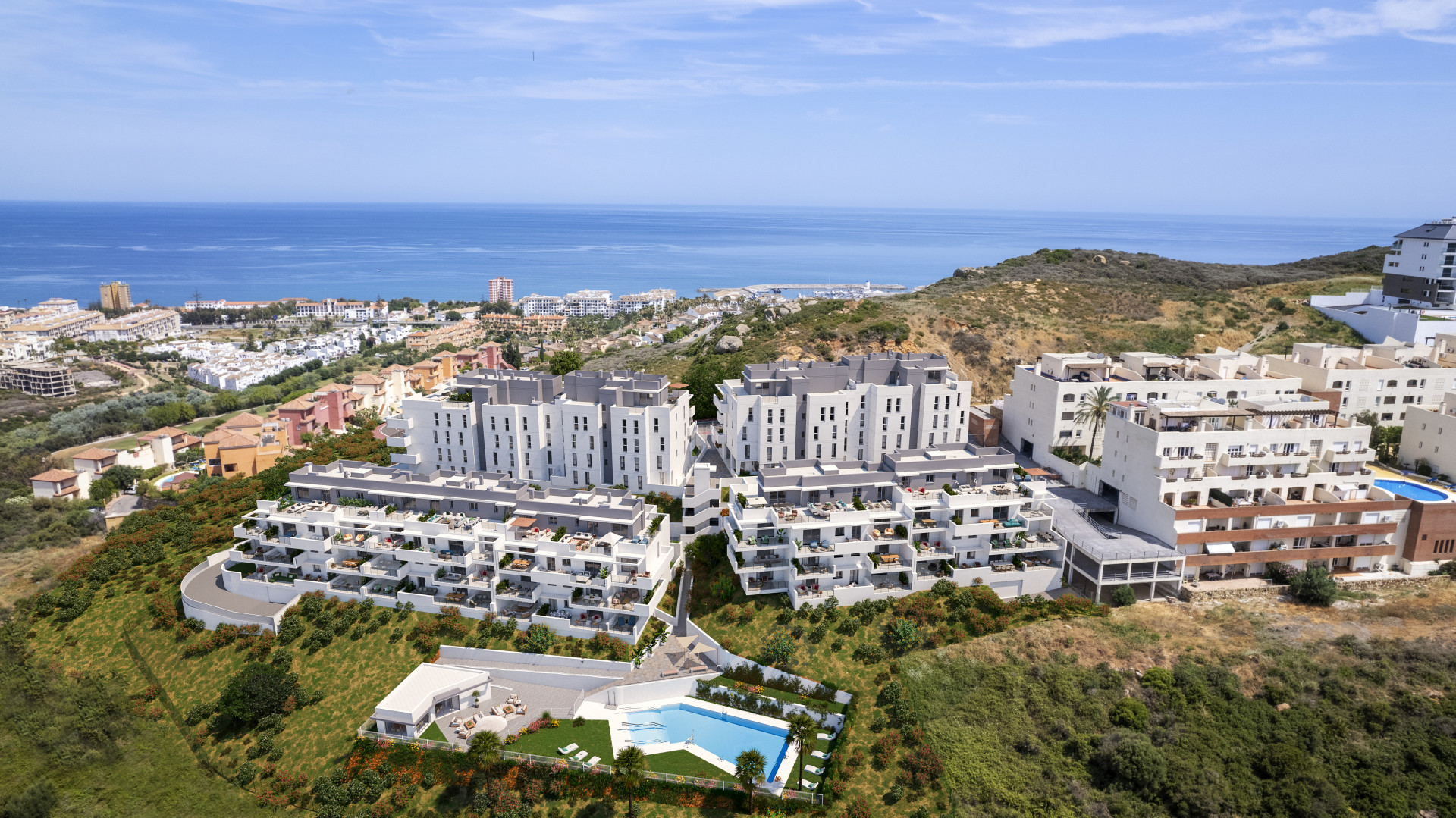 Luxury Three Bedroom Penthouse with Panoramic Golf Views and Expansive Terrace located in La Duquesa, Manilva