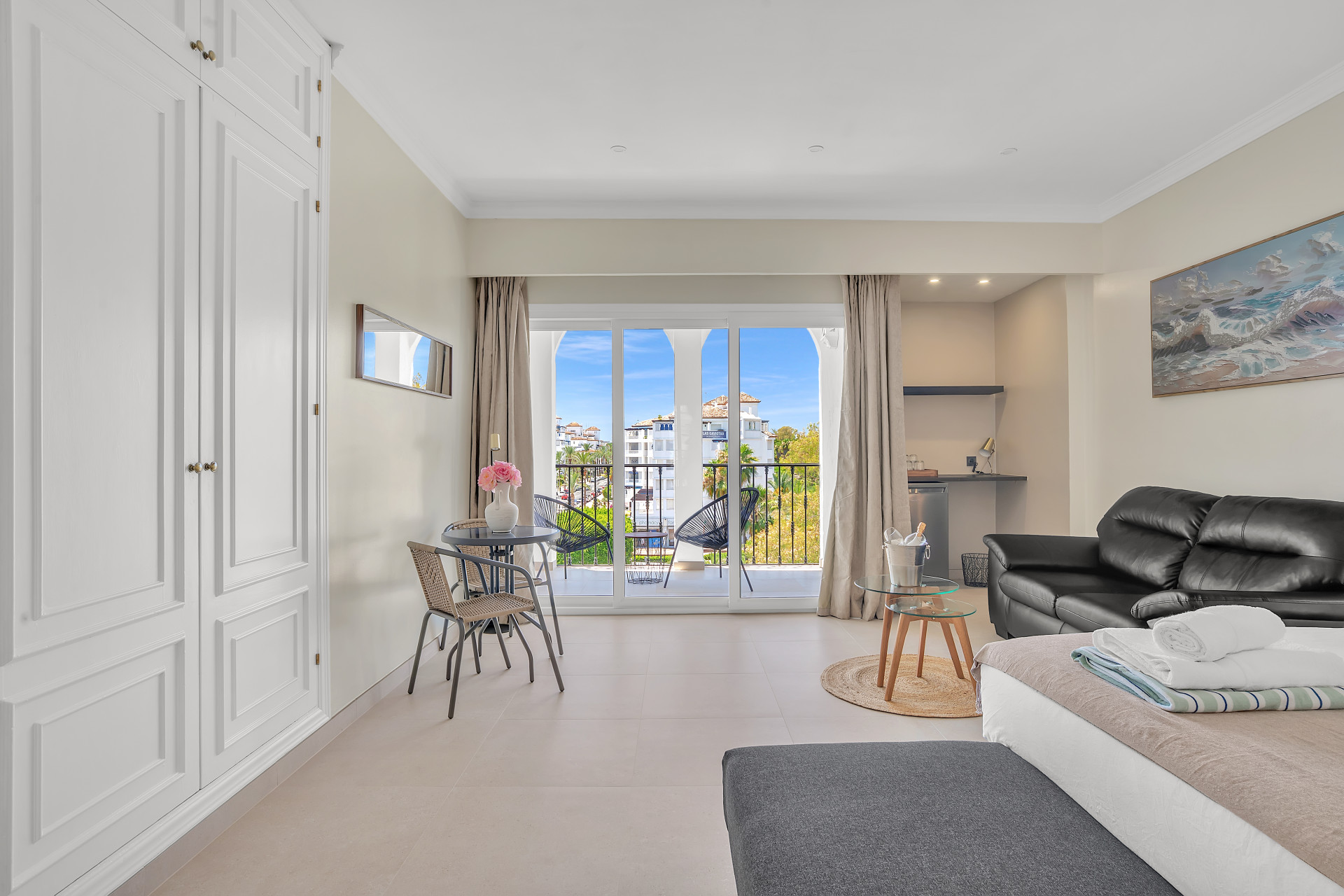 Enjoy a newly refurbished Superior Double Room in the heart of Puerto Banús