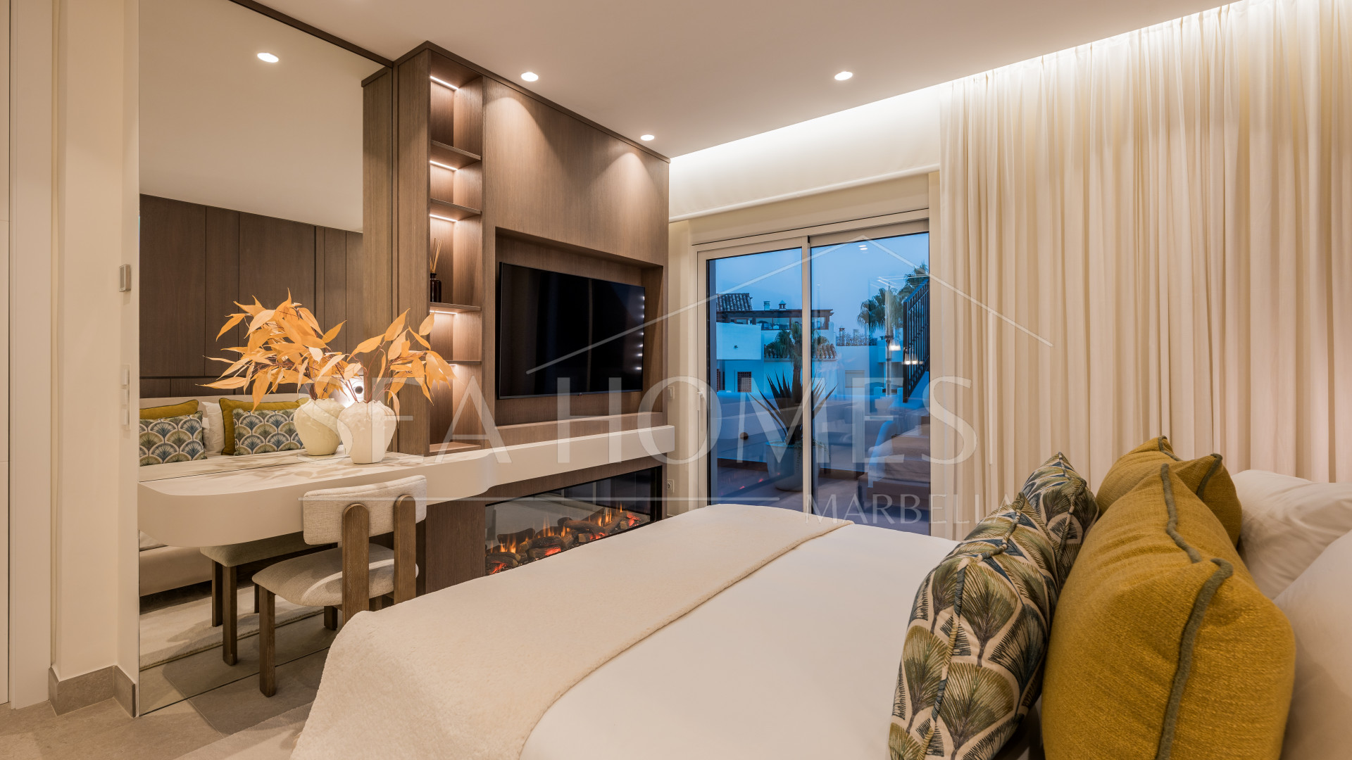 Stunning south-facing three bedroom penthouse located in the exclusive gated community of Bahia Del Velerin, Estepona.