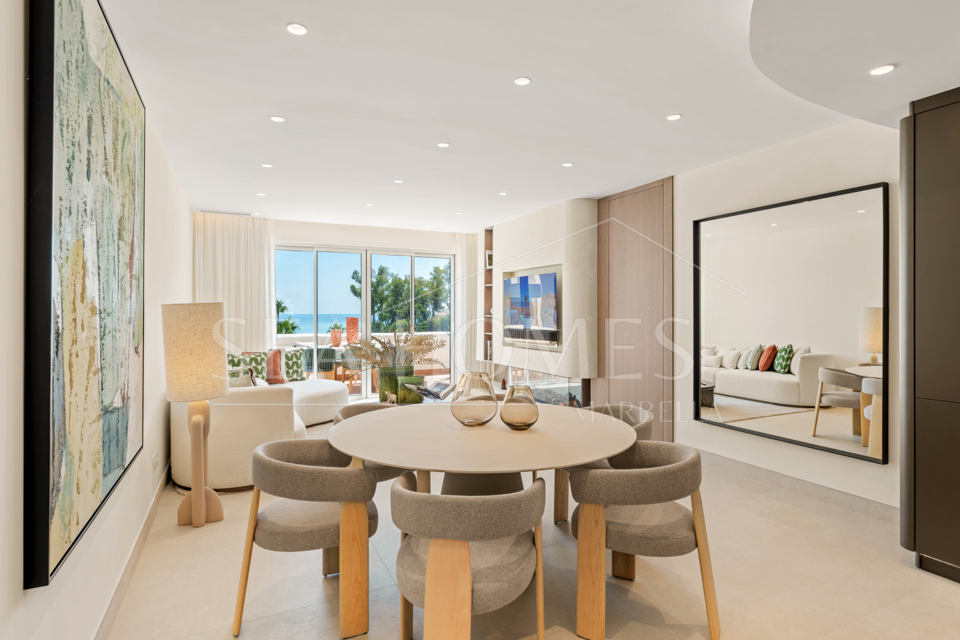 Stunning south-facing three bedroom penthouse located in the exclusive gated community of Bahia Del Velerin, Estepona.