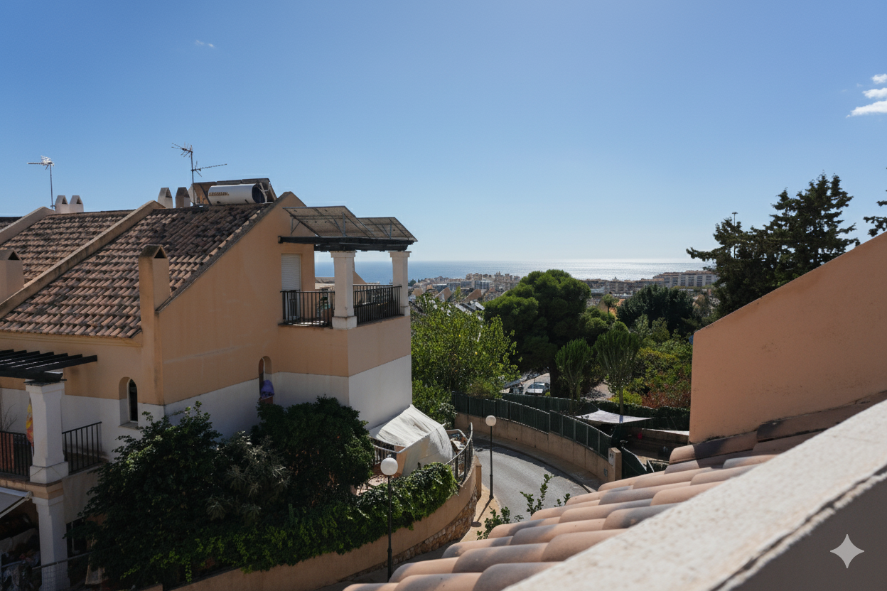 Spacious and charming four-bedroom Andalusian townhouse located in the gated community of Sierramar, Marbella