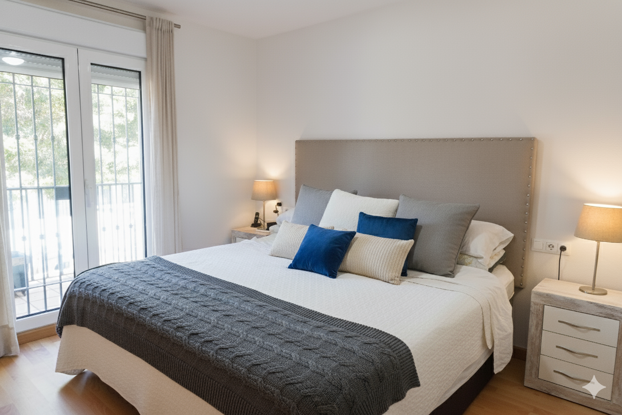 Spacious and charming four-bedroom Andalusian townhouse located in the gated community of Sierramar, Marbella