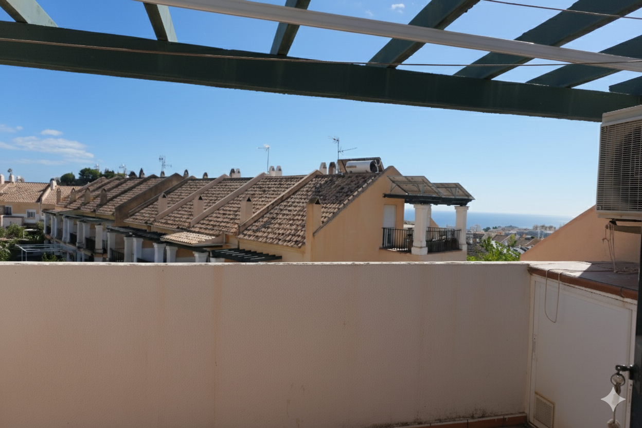 Spacious and charming four-bedroom Andalusian townhouse located in the gated community of Sierramar, Marbella