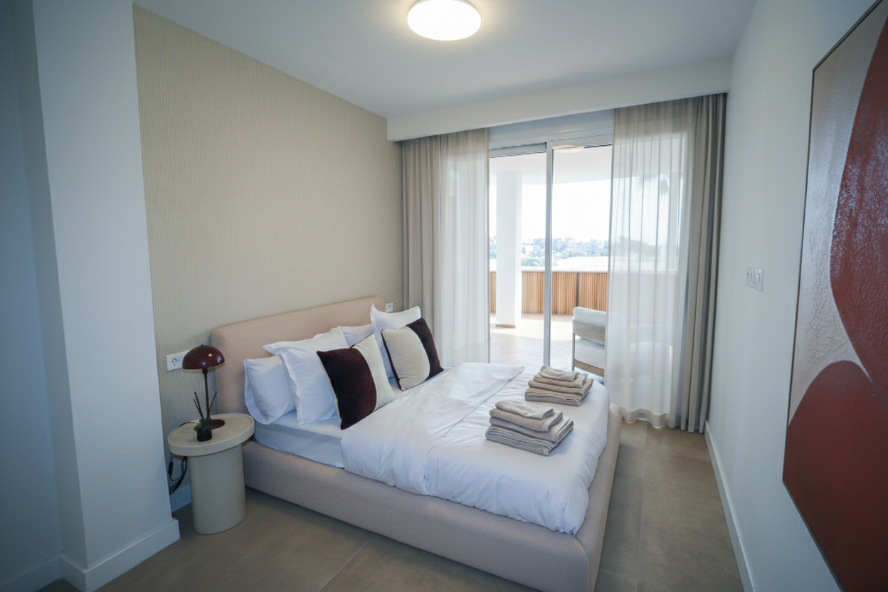 Beautifully reformed two bedroom apartment in the gated community of Jardines de Andalucía, Nueva Andalucia