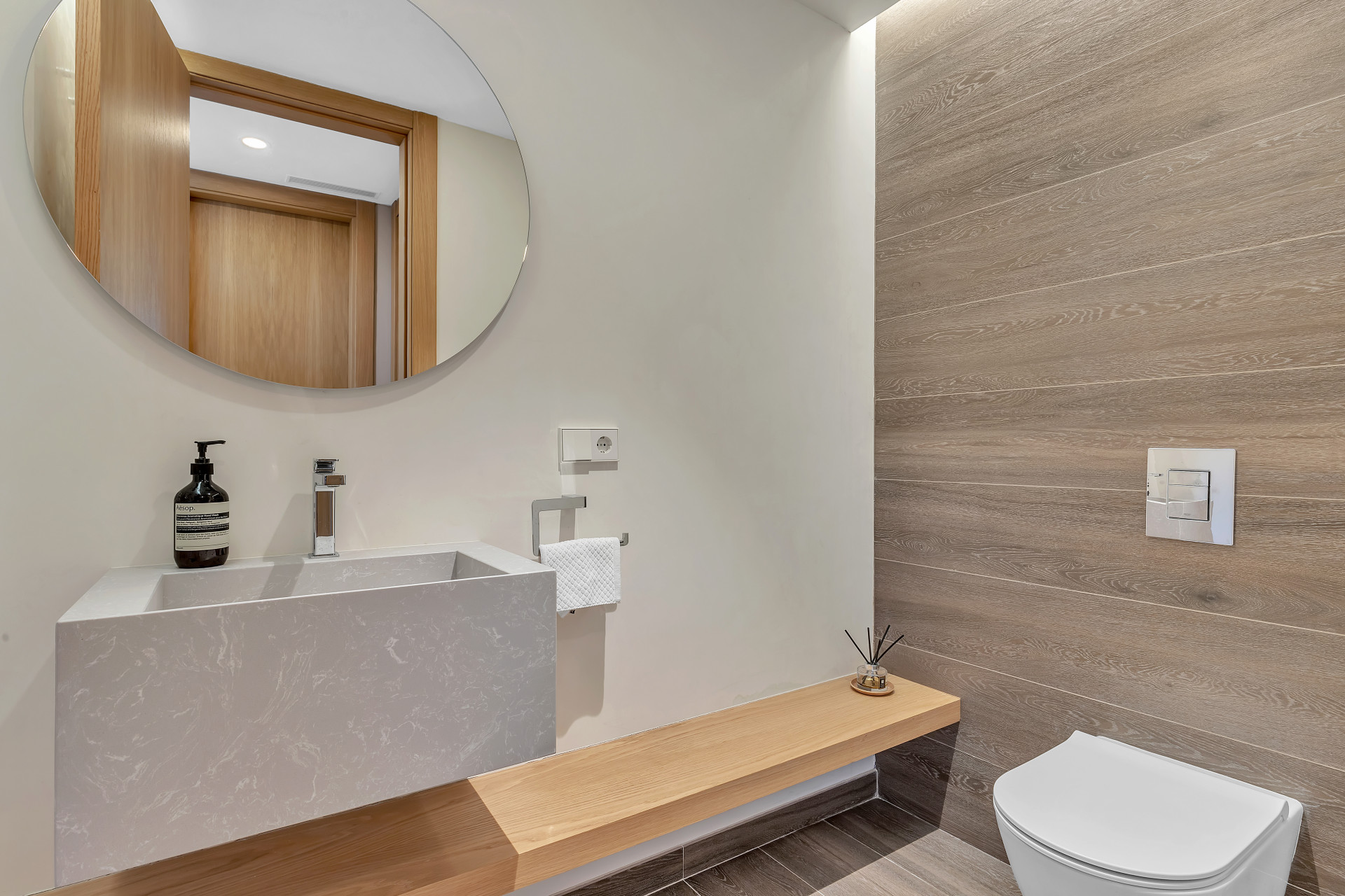 A luxurious, modern penthouse apartment in an exclusive new-build development