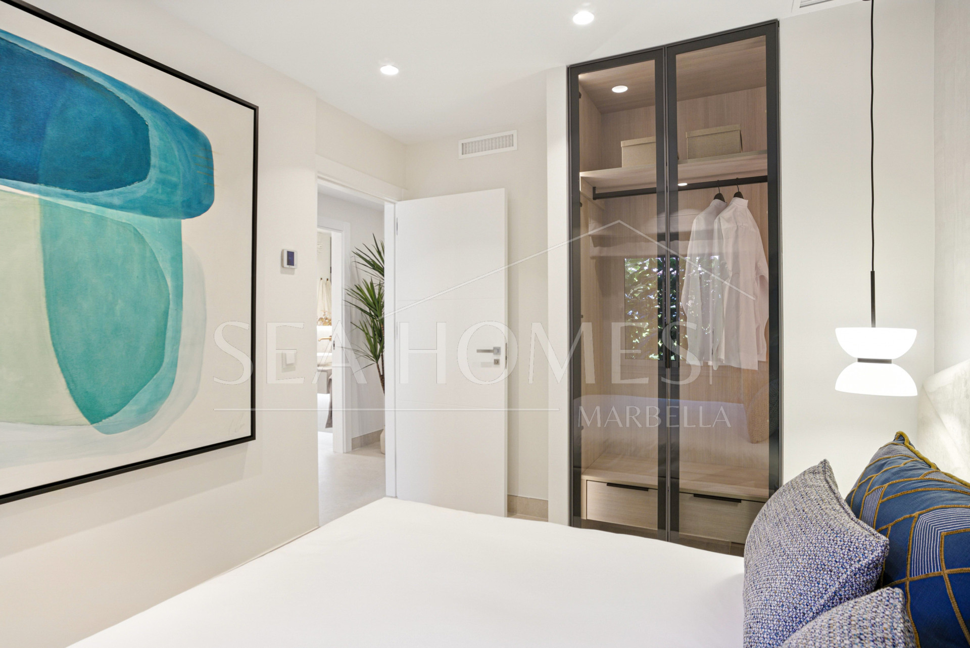 Impeccably renovated, south facing beach front, garden apartment located in the exclusive Menara Beach community on the sought-after New Golden Mile