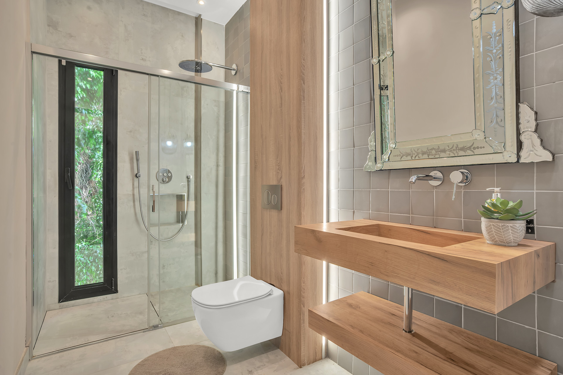 A stunning contemporary villa in the prestigious Xarblanca area of Marbella, offering sophisticated, contemporary interiors and beautiful private pool and gardens.