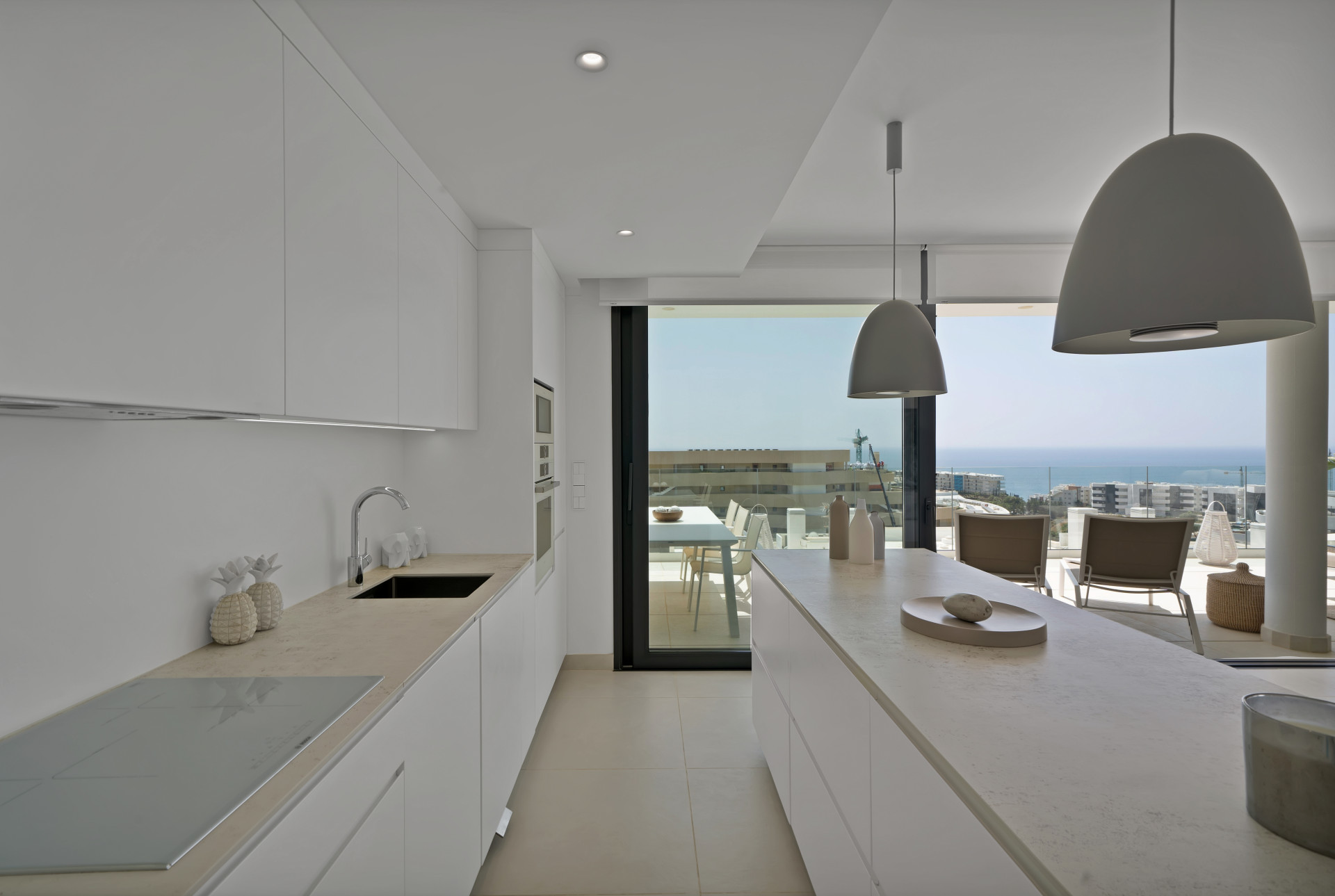 Elegant South-West Side Sea-View Two Bedroom Apartment in Higuerón West in Fuengirola