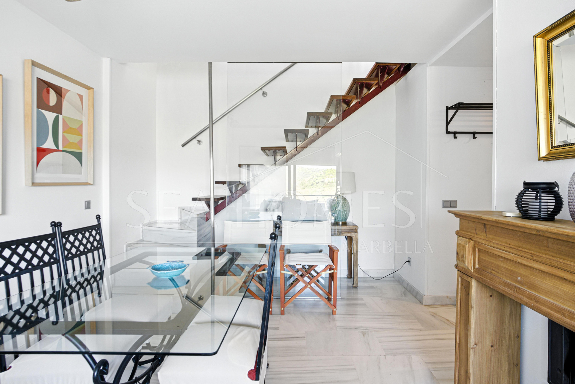 Charming east facing, three bedroom duplex penthouse located in the gated community Parque Botanico, Estepona