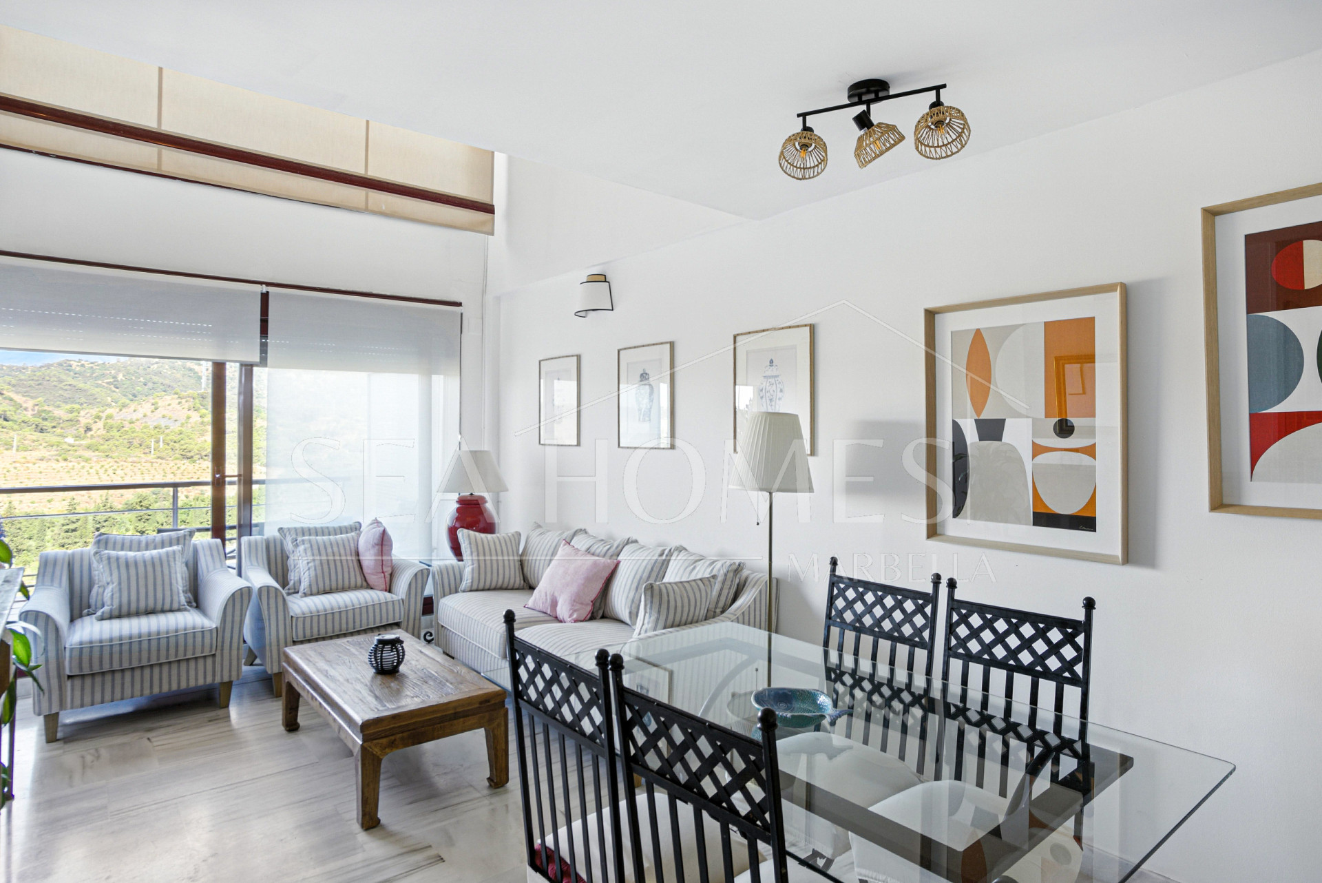 Charming east facing, three bedroom duplex penthouse located in the gated community Parque Botanico, Estepona