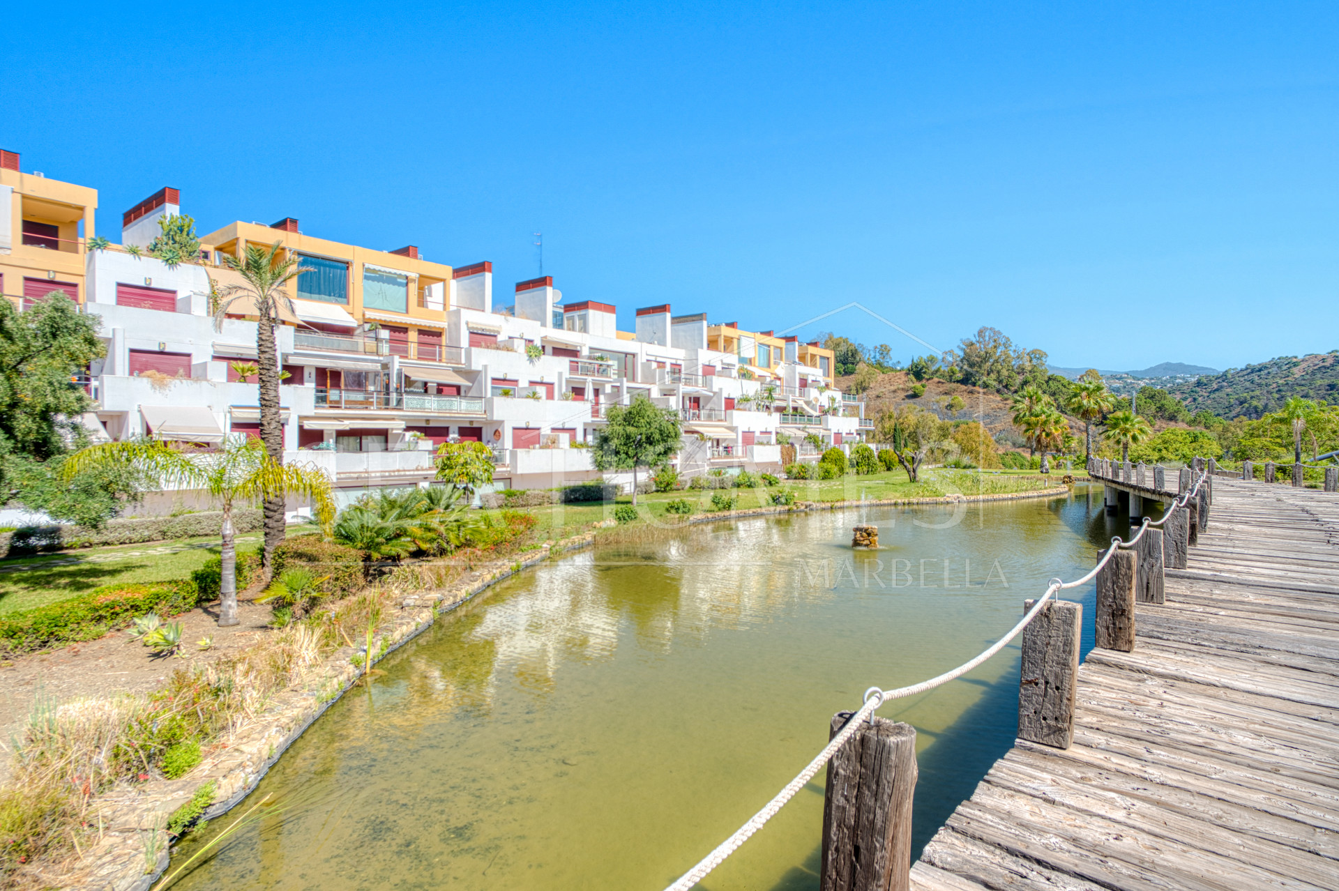 Charming east facing, three bedroom duplex penthouse located in the gated community Parque Botanico, Estepona