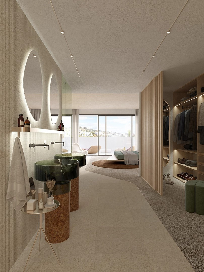 Luxurious Three Bedroom Sea View Ground Floor Apartment in Carat Sky Villas, Reserva del Higuerón Prive