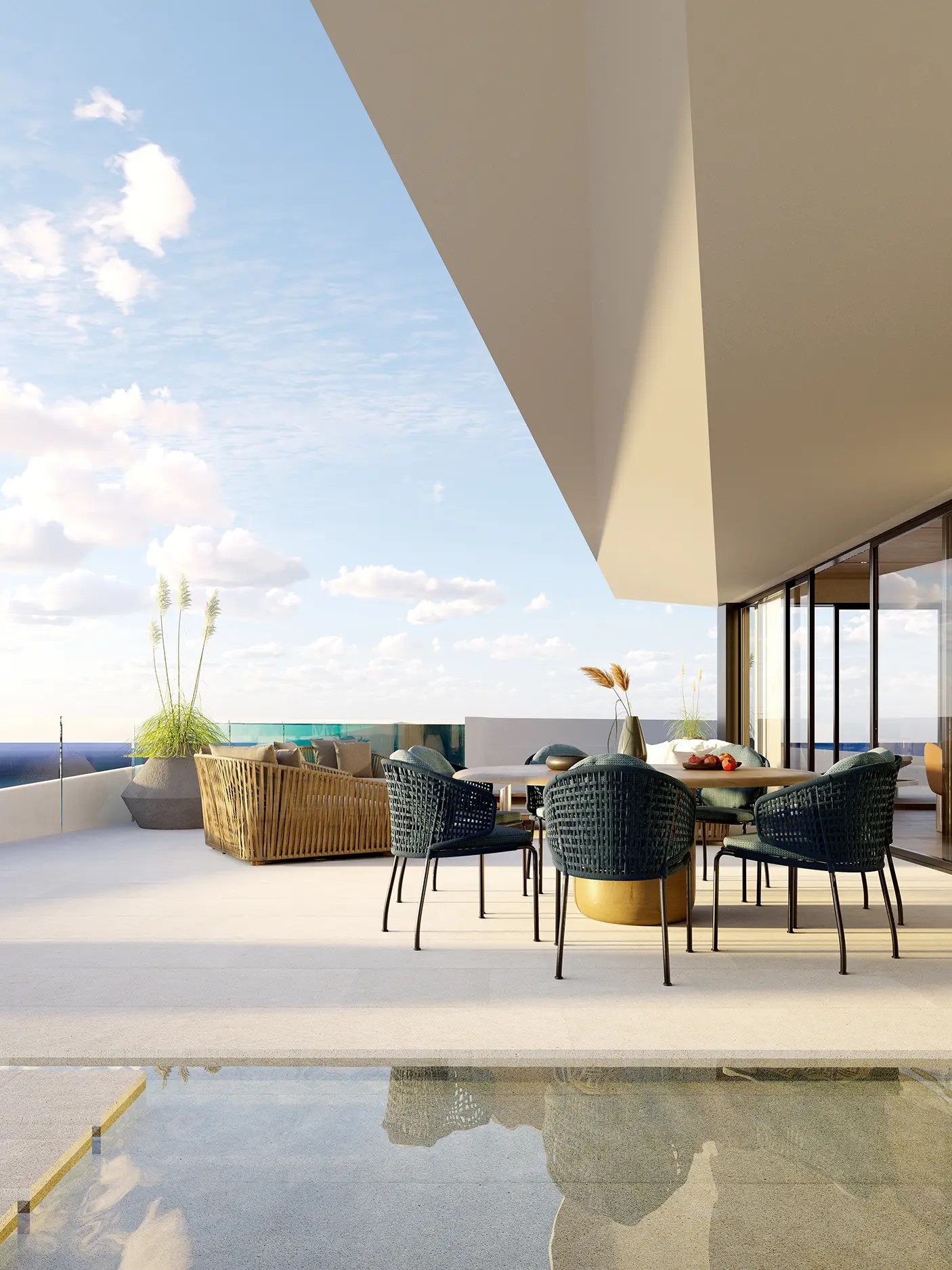 Lujoso Apartamento de tres dormitorios con vistas al mar en Carat