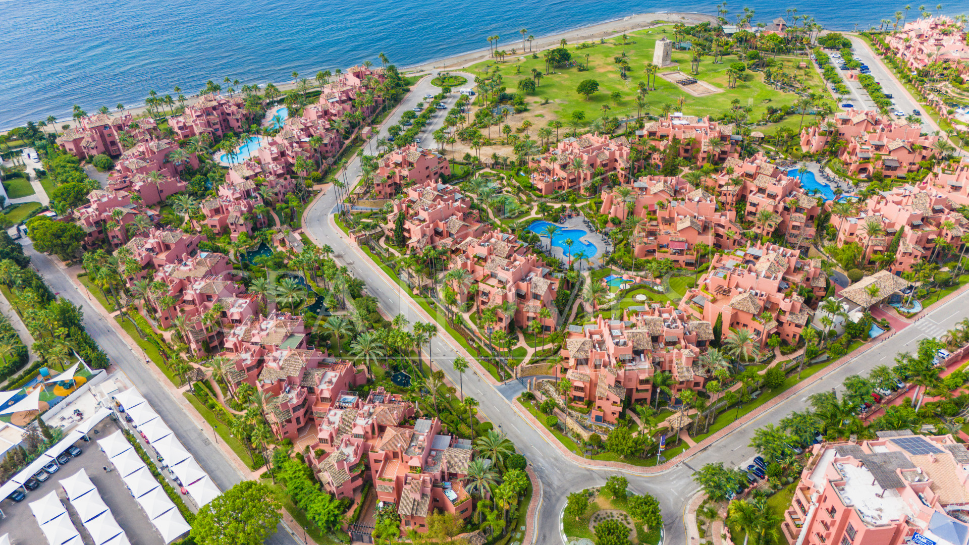 Impressive three bedroom south facing duplex penthouse in the prestigious and gated beachfront community Menara Beach with sea views